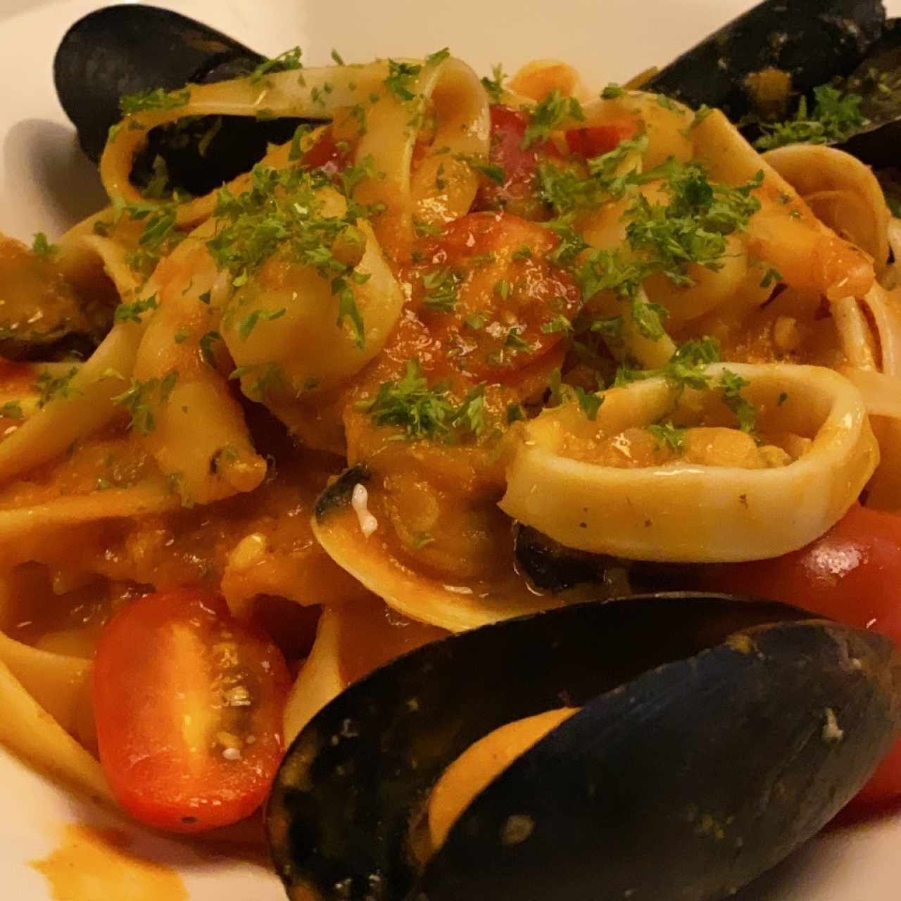 Fetuccine Frutti di Mare Clásico