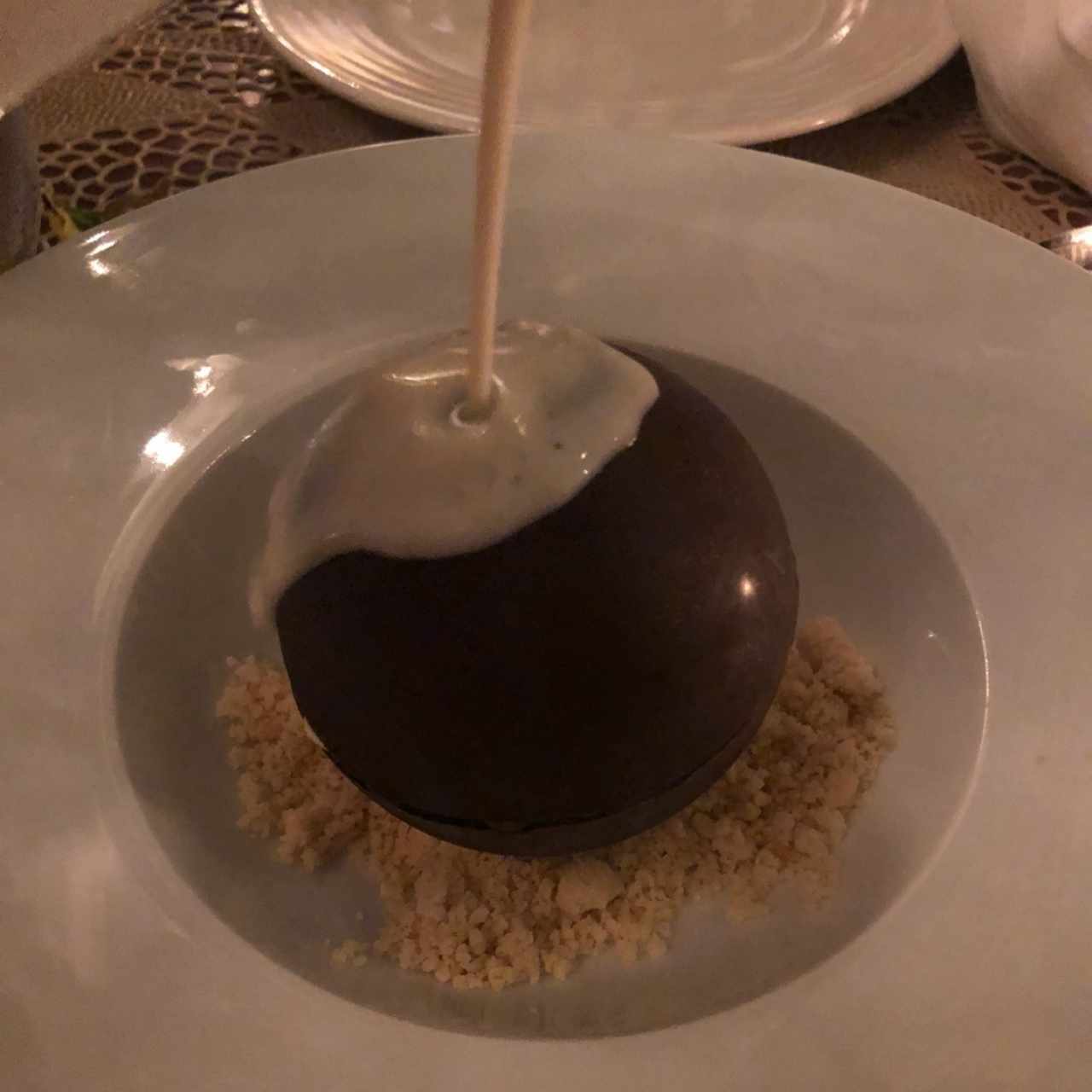 esfera de chocolate con mascarpone 