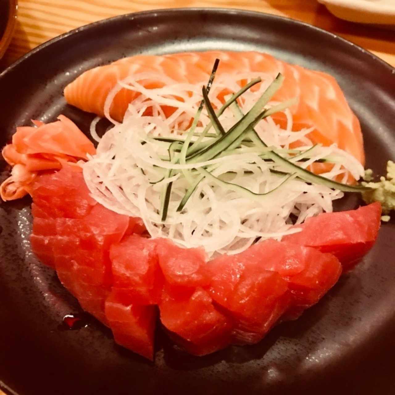 Sashimi - Atún y salmón