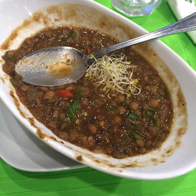 Sopa de lentejas con vegetales