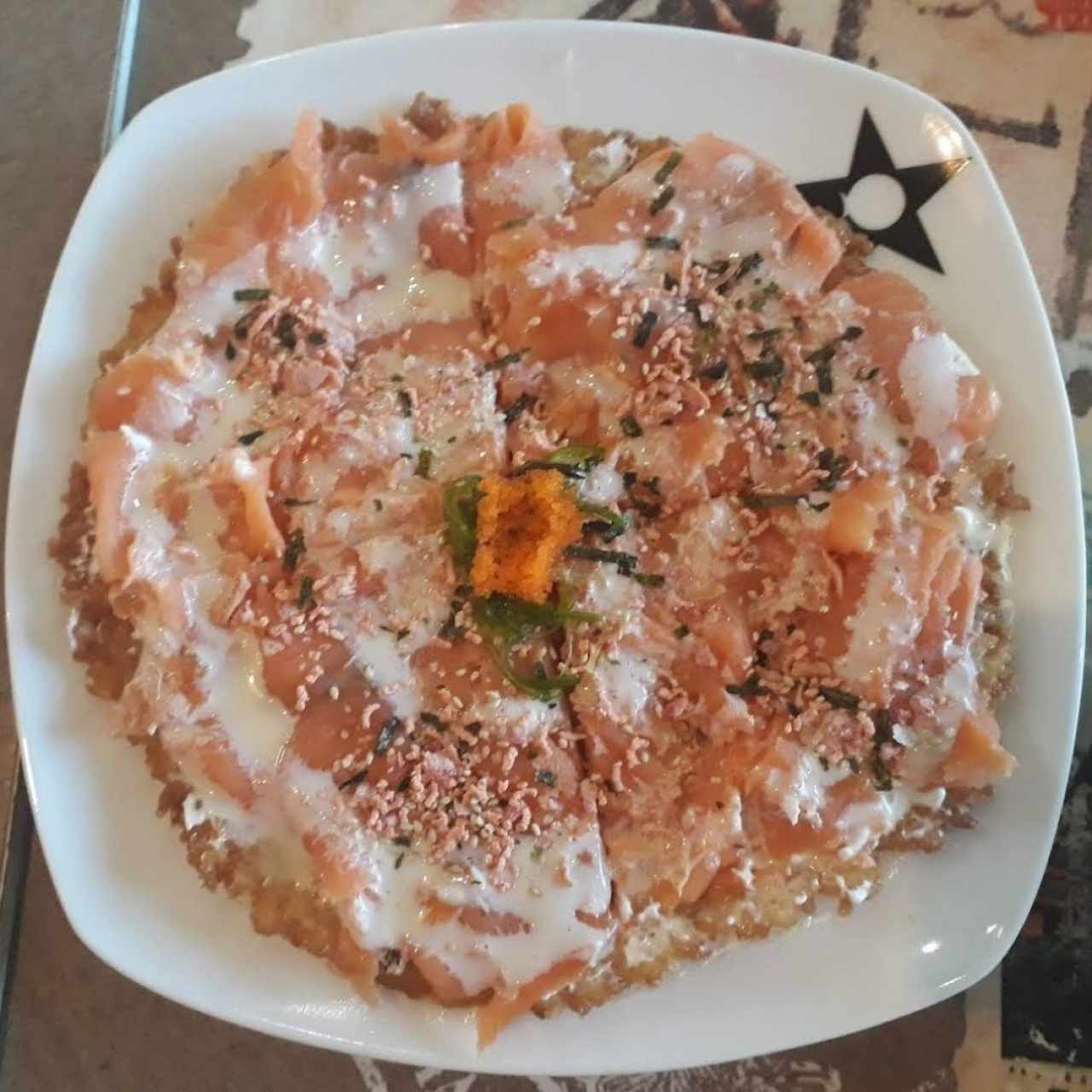 Pizza de Sushi de Atún