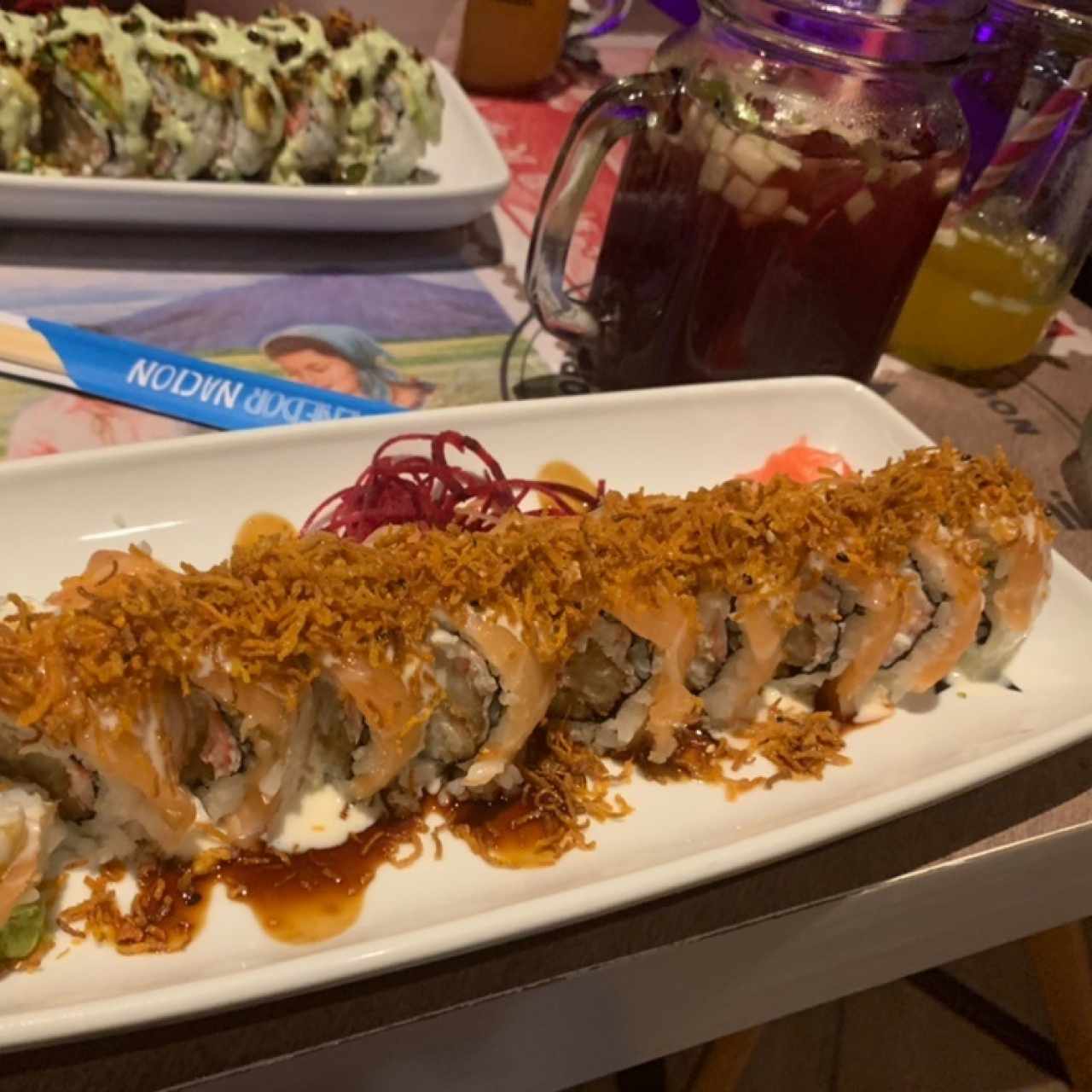 Sushi y sangria