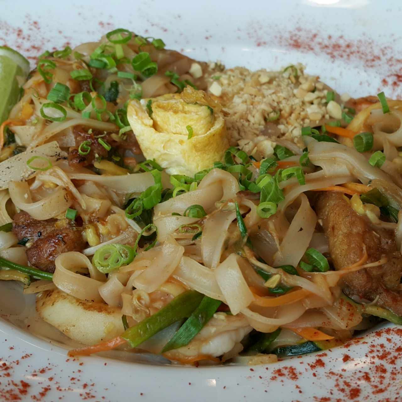 Pad thai de mariscos