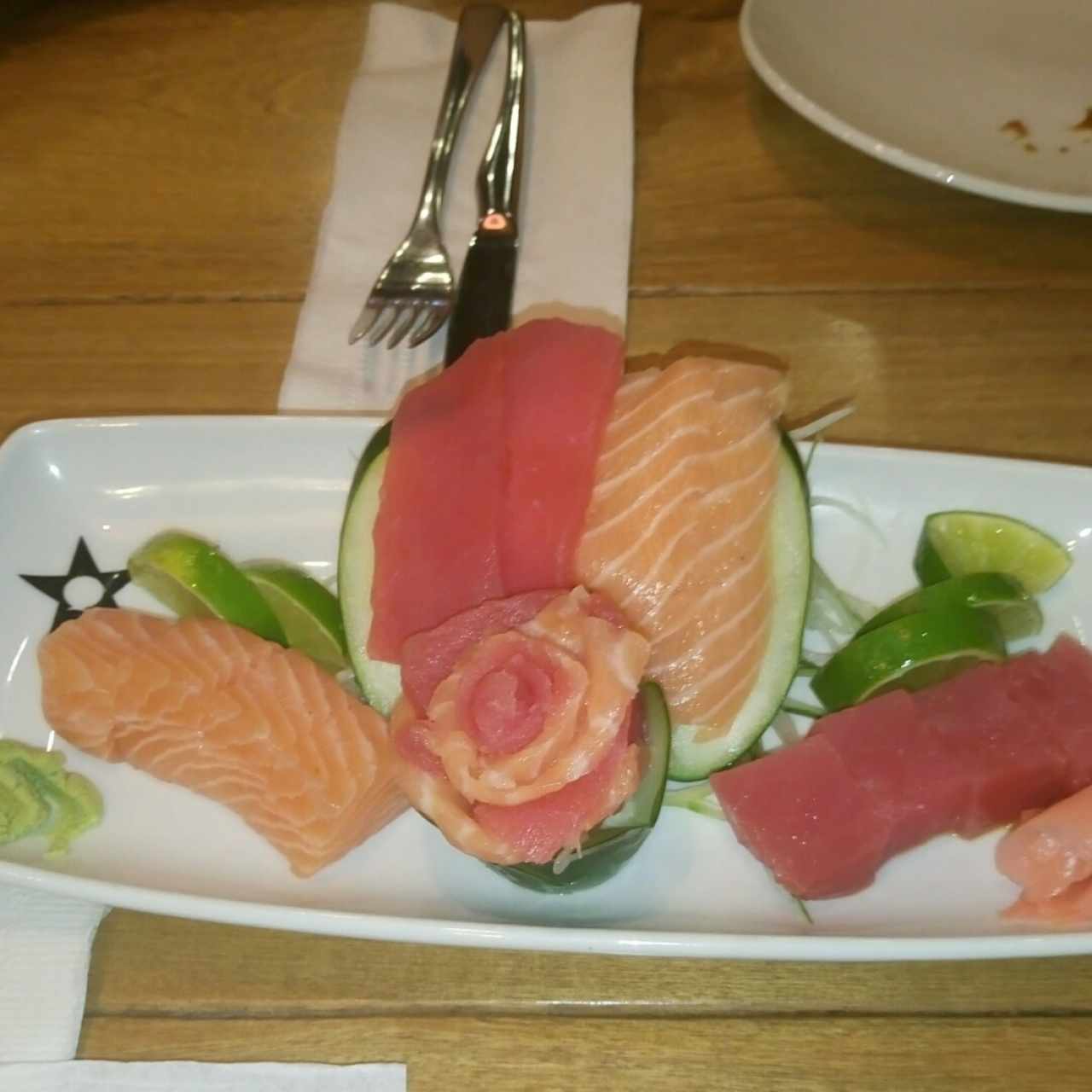 Sashi salmon y atún. 