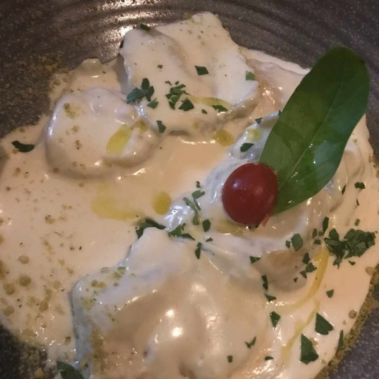 raviolis con espinaca y riccota