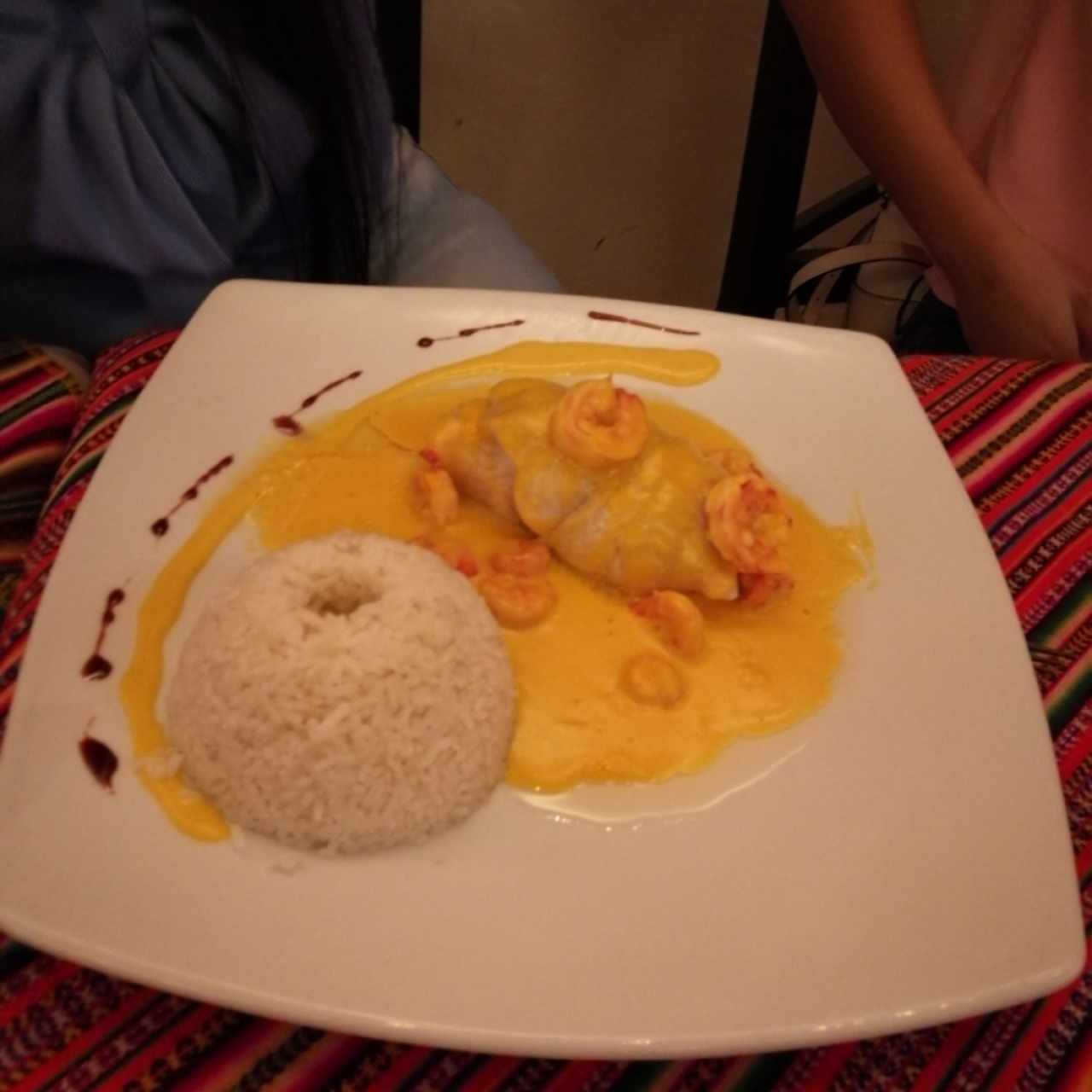 pescado relleno de camarones