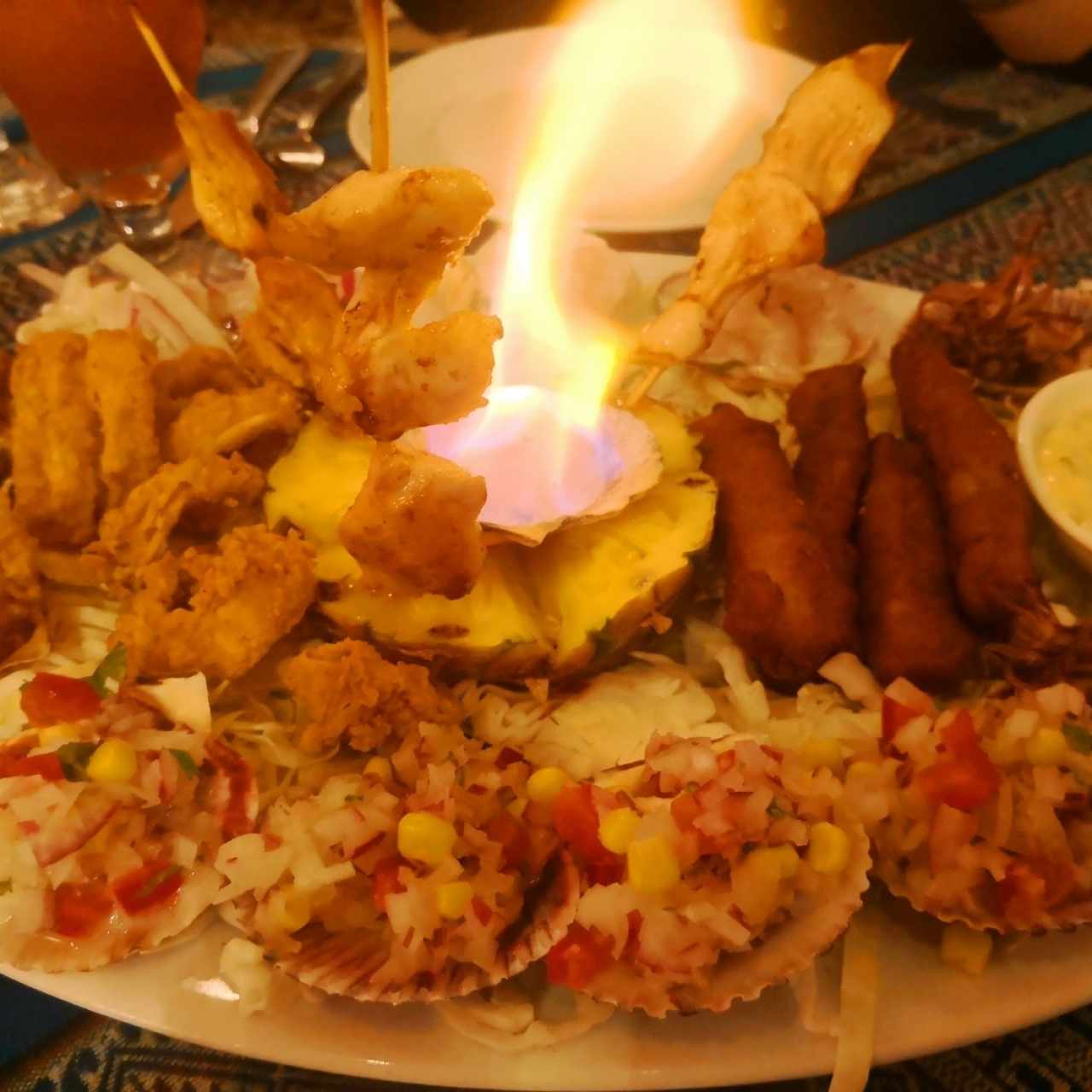 piqueo de mariscos 