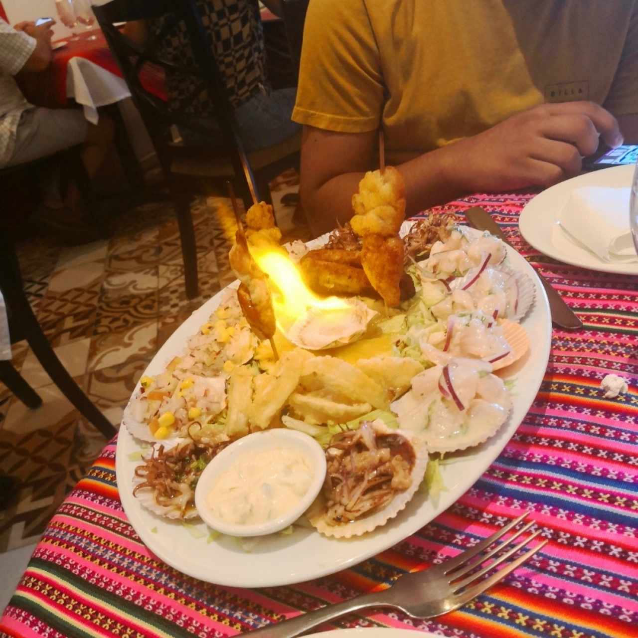 Picada especial de mariscos