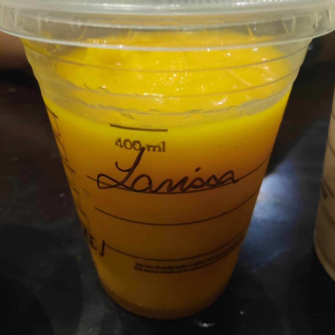 Frappuccino mango maracuyá