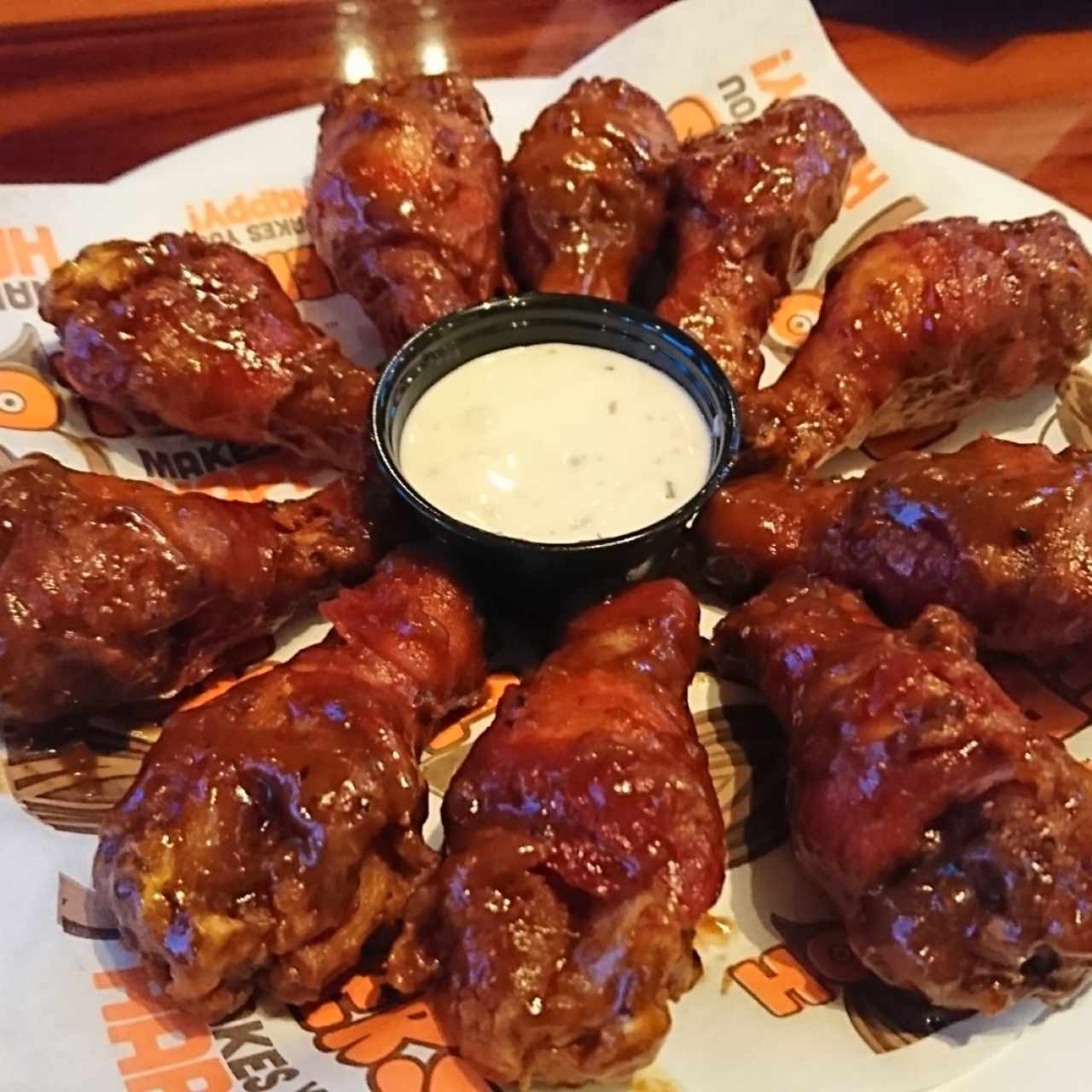 Hooters Bacon Wraped Wings