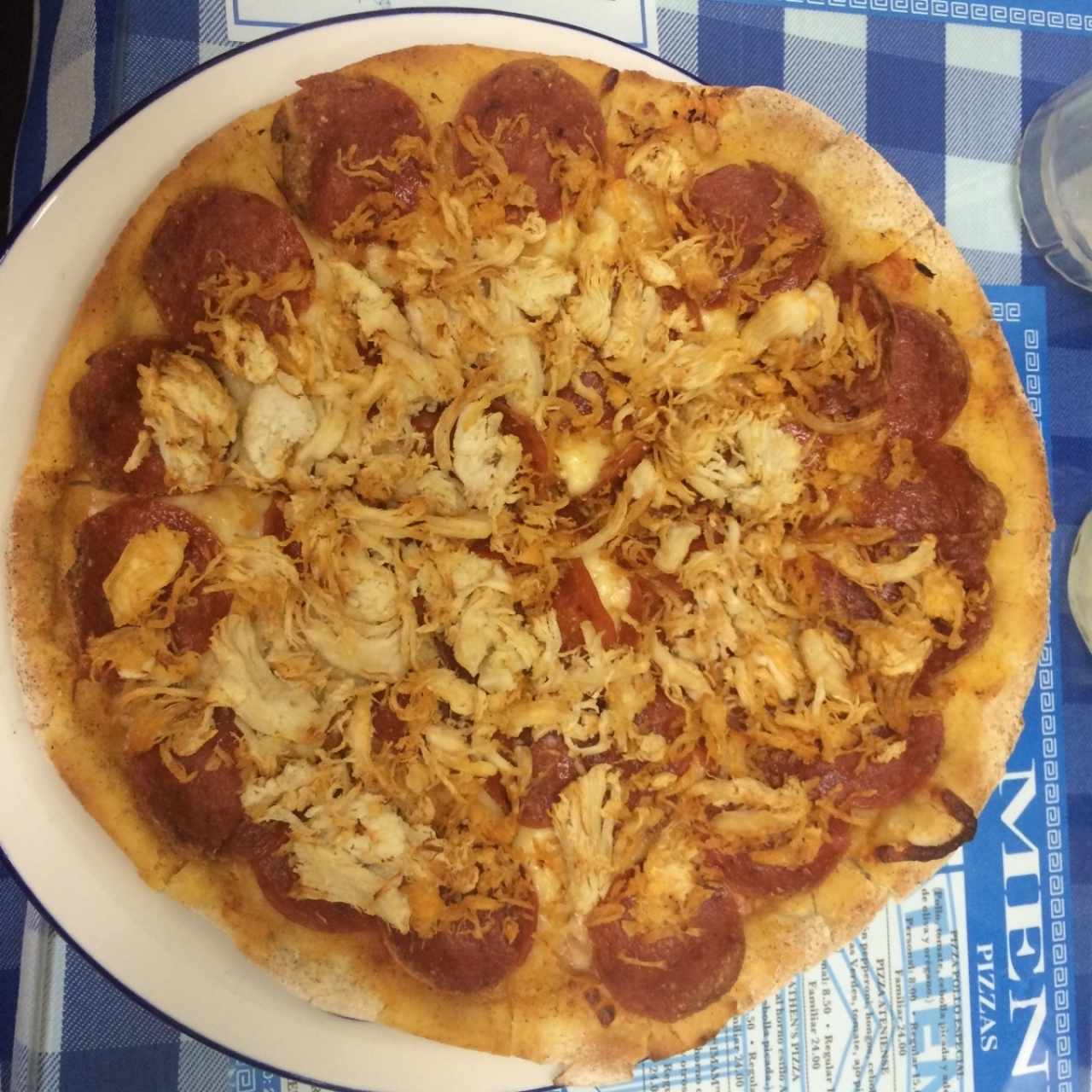 Pizza de Pollo y Pepperoni