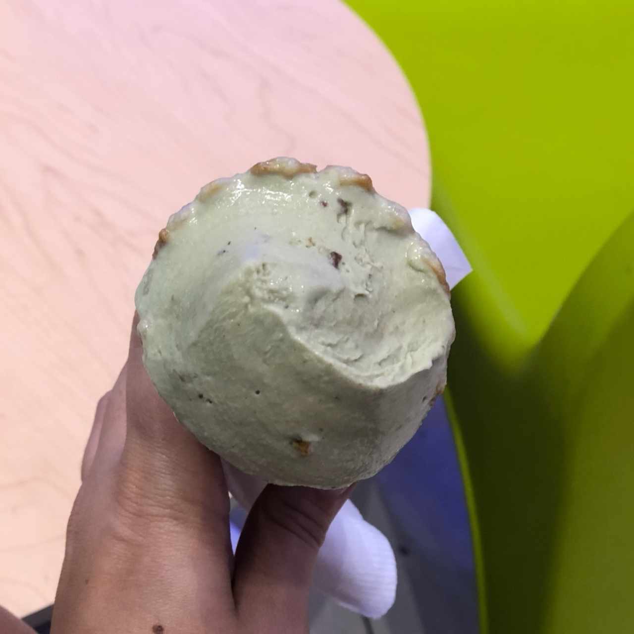 helado pistacho