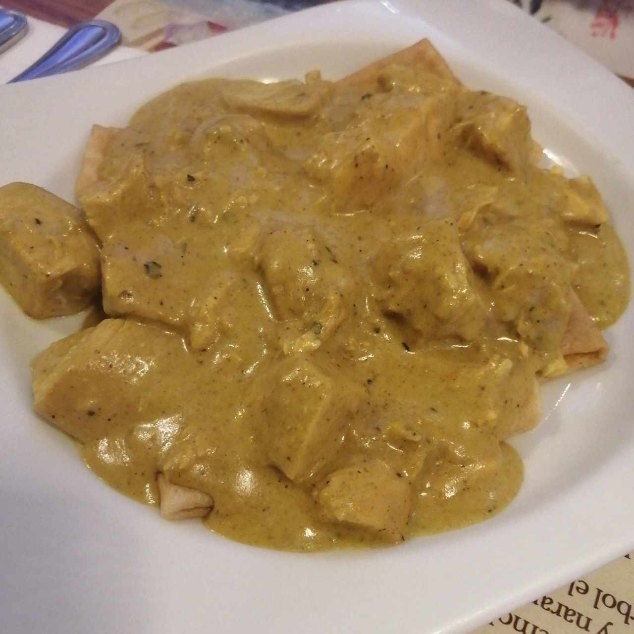 Creppe de Pollo al Curry