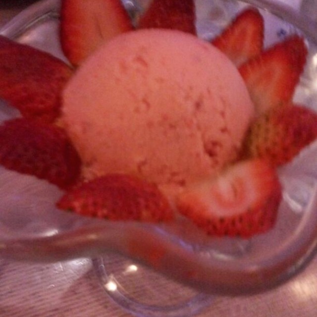 Helado de fresa