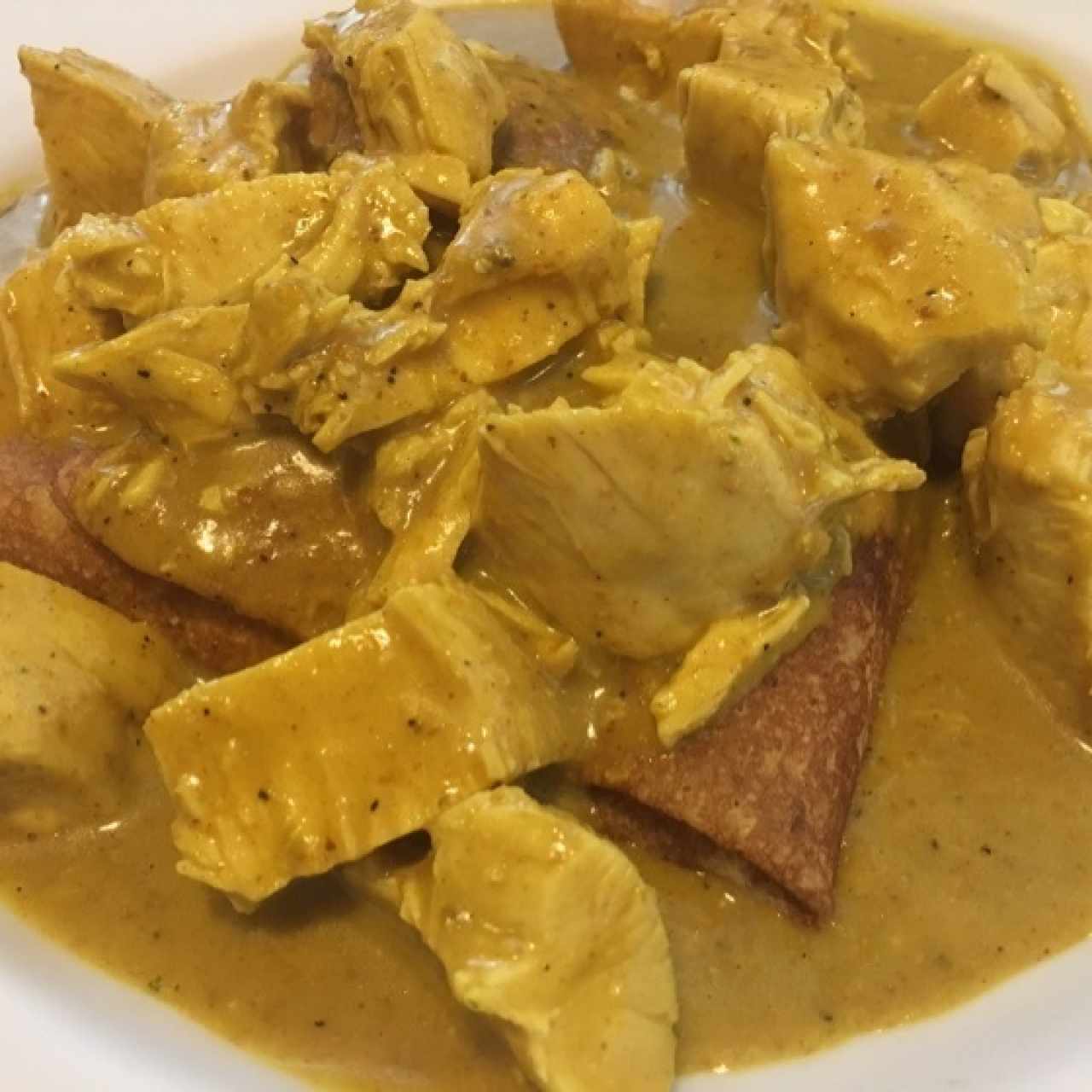 crepe de pollo al curry