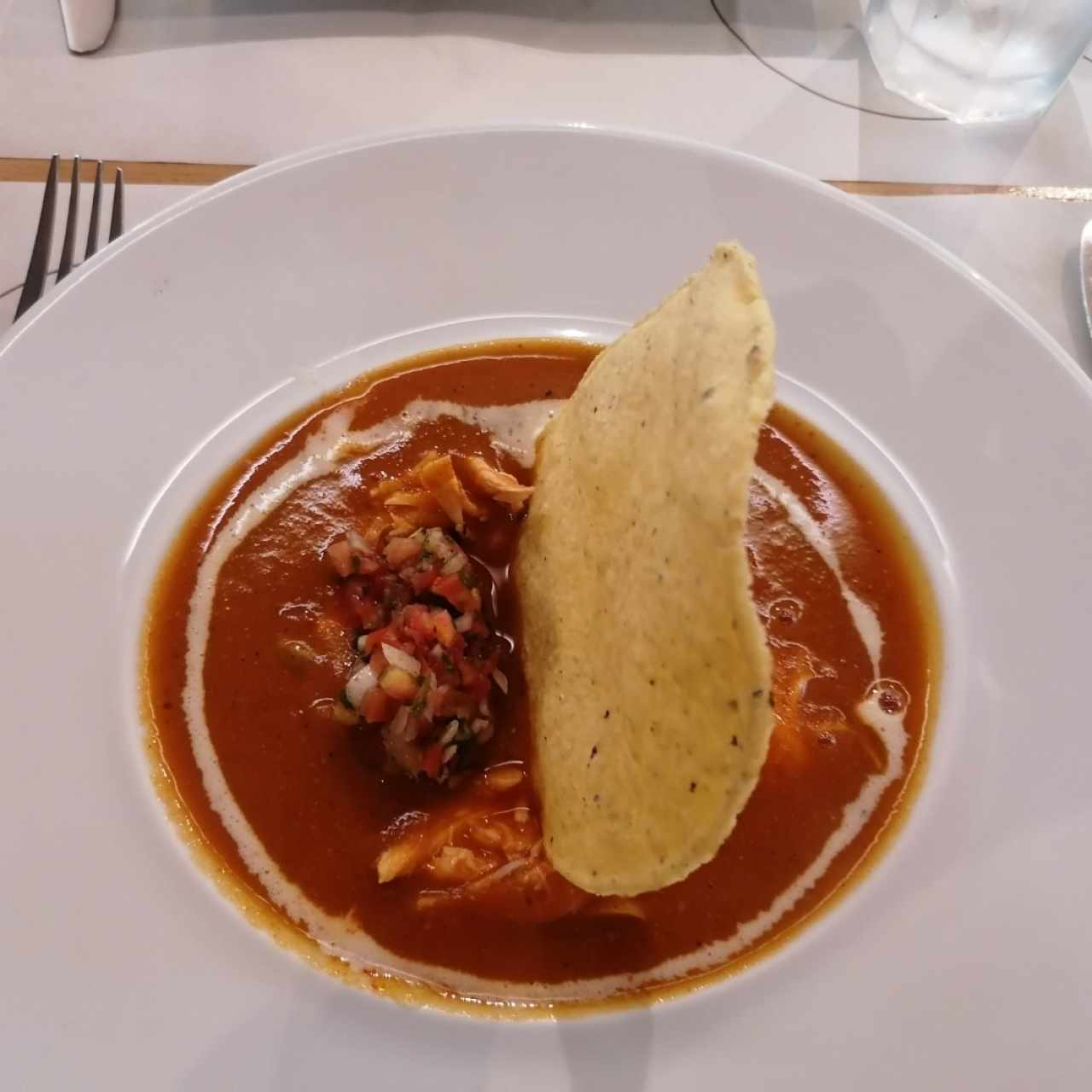 Sopa Mexicana con Pollo