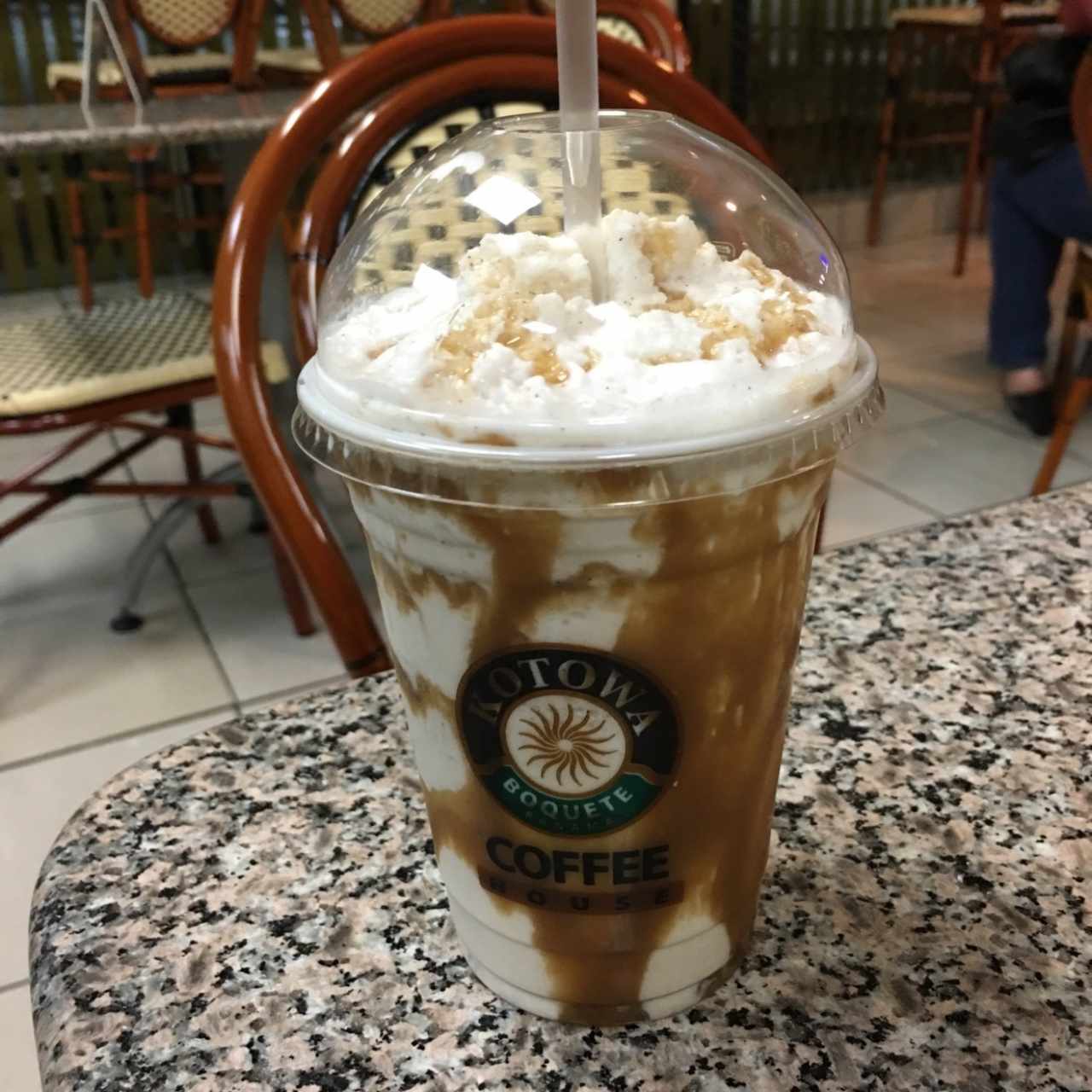 frappe de vainilla con caramelo 