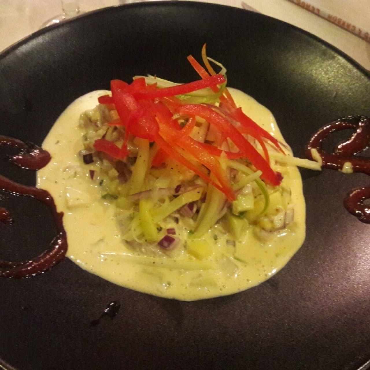 Ceviche peruaño de corvina 