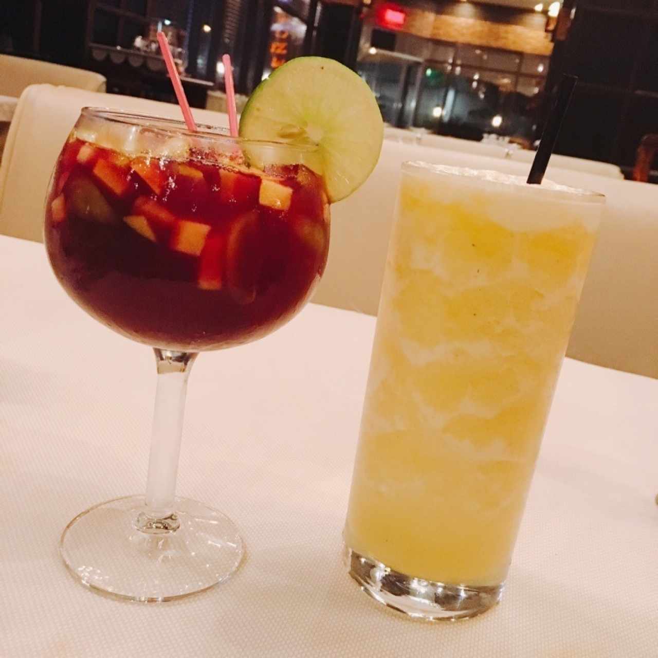 Sangria y frozen de Piña