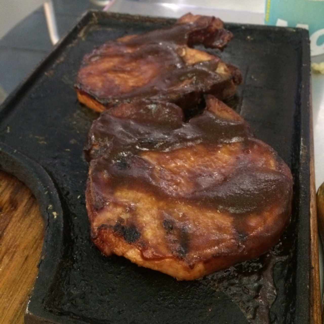 Chulet de cerdo BBQ