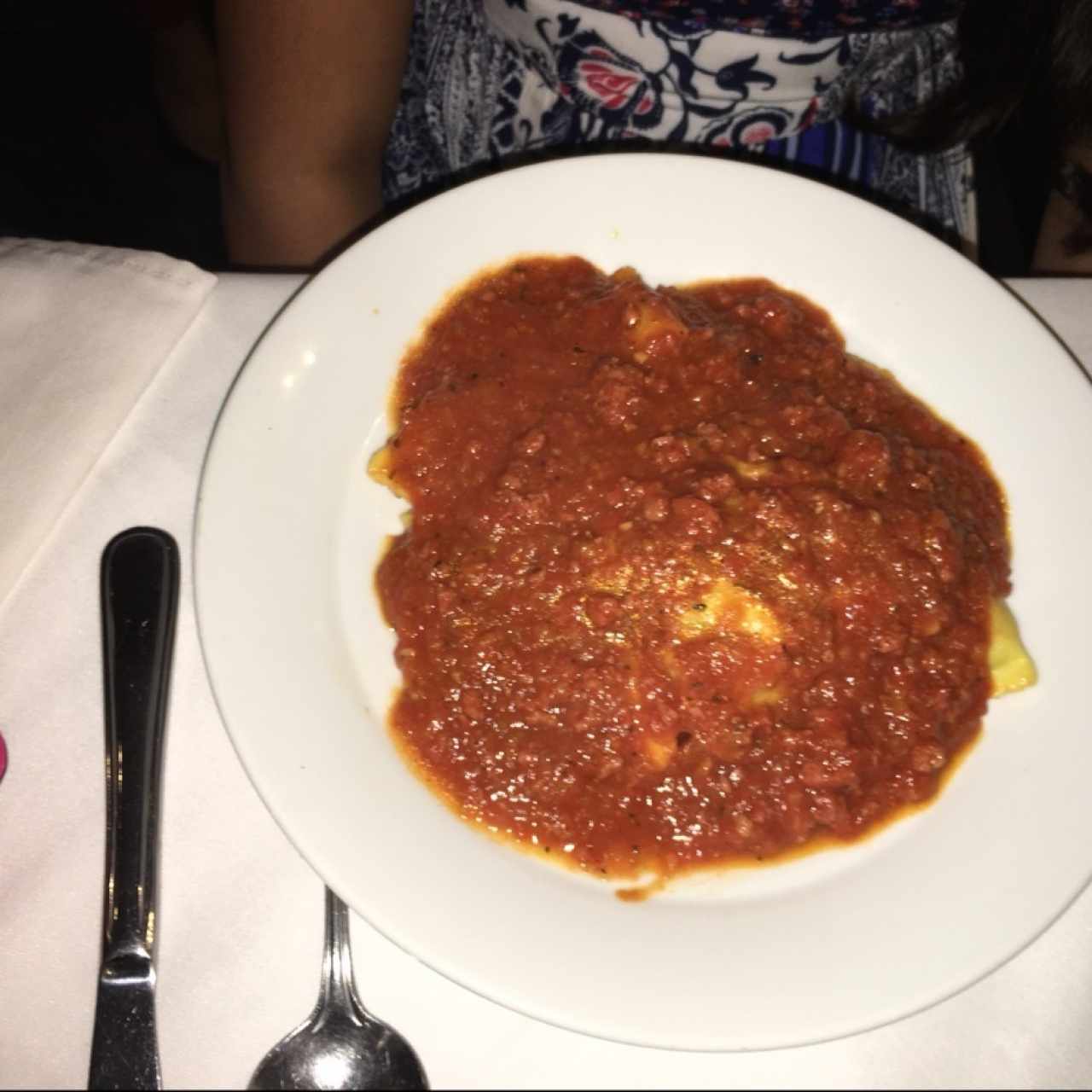 Raviolis de carne 