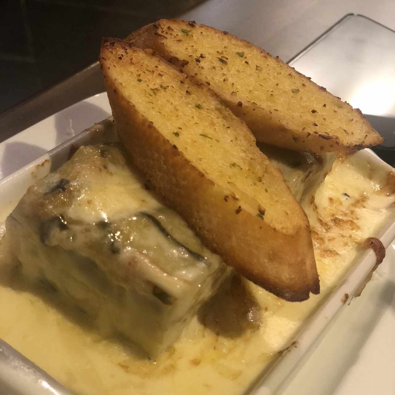 Lasagna en salsa blanca