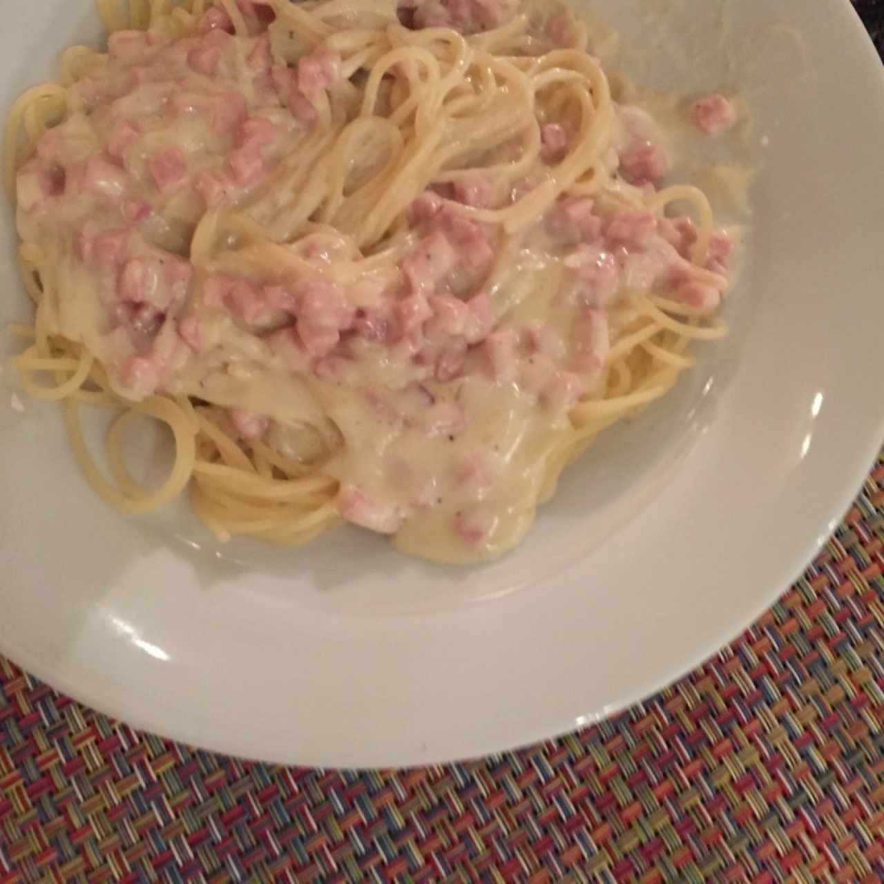 Alfredo con Jamón 