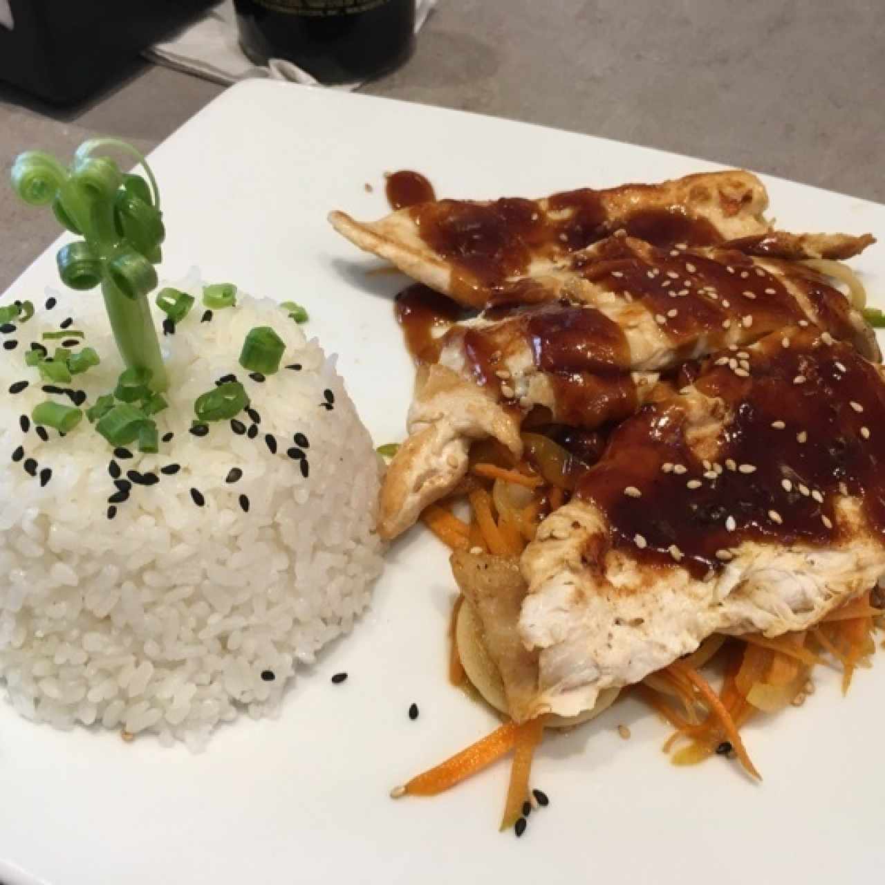 Pollo Teriyaki con Vegetales