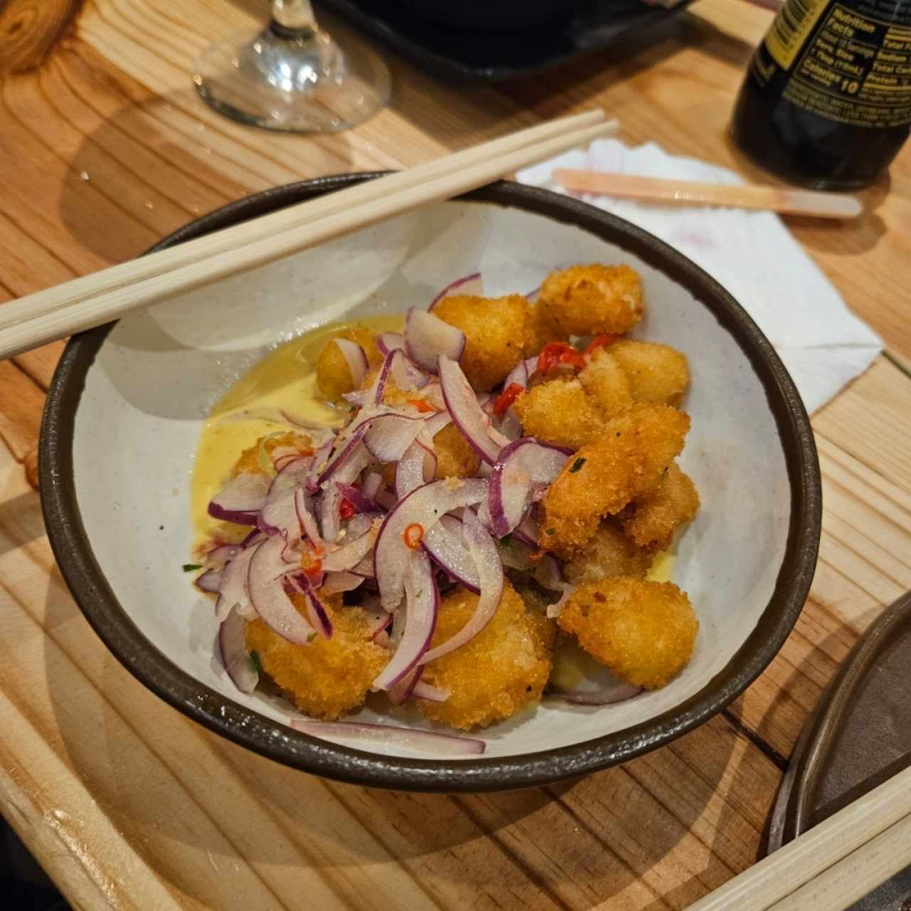 Ceviche Frito de Langostino