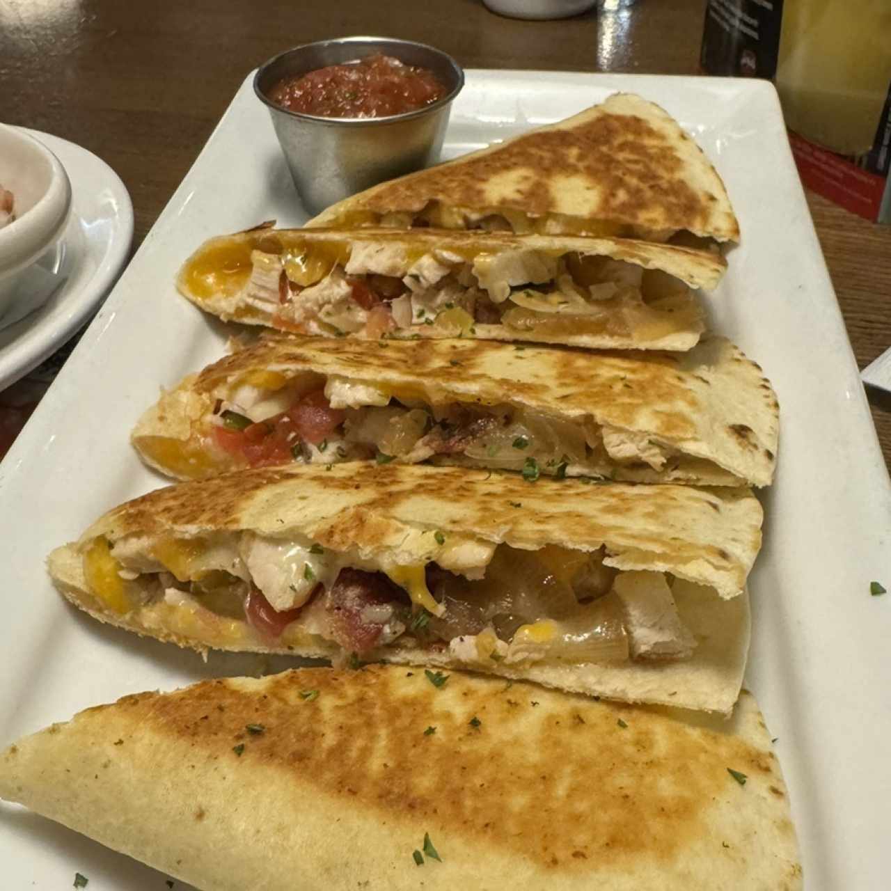 Appetizers - GRILLED CHICKEN QUESADILLAS