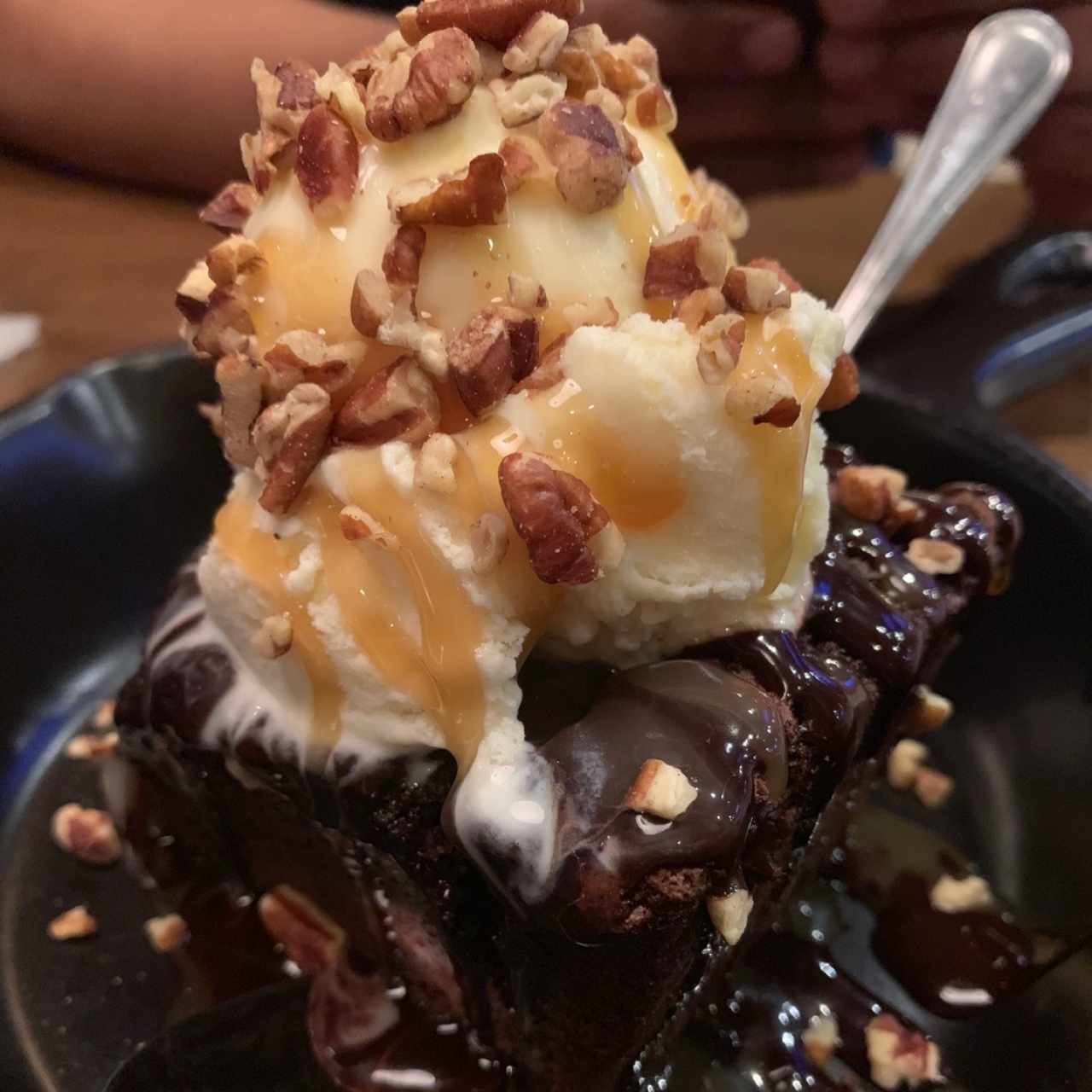 Brownie con helado. 🤤