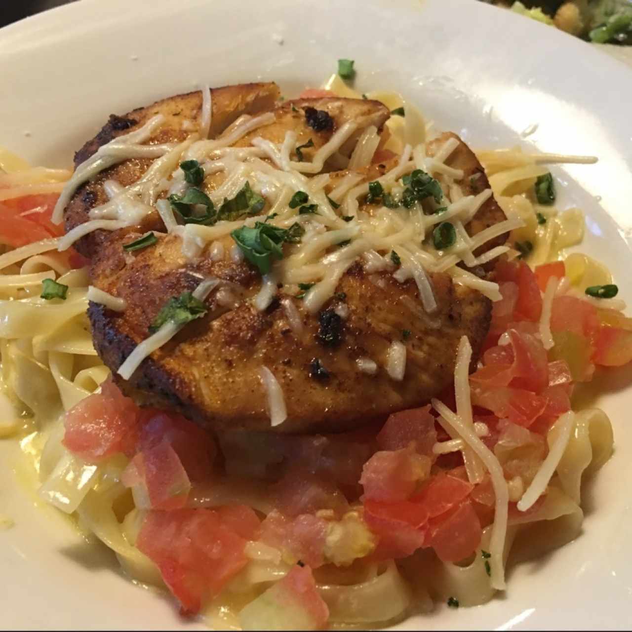 Pasta Alfredo de Pollo