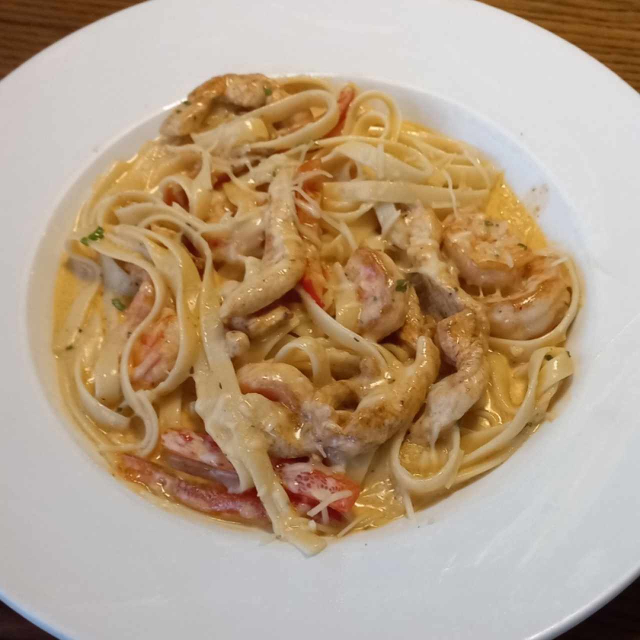 CAJUN SHRIMP & CHICKEN PASTA