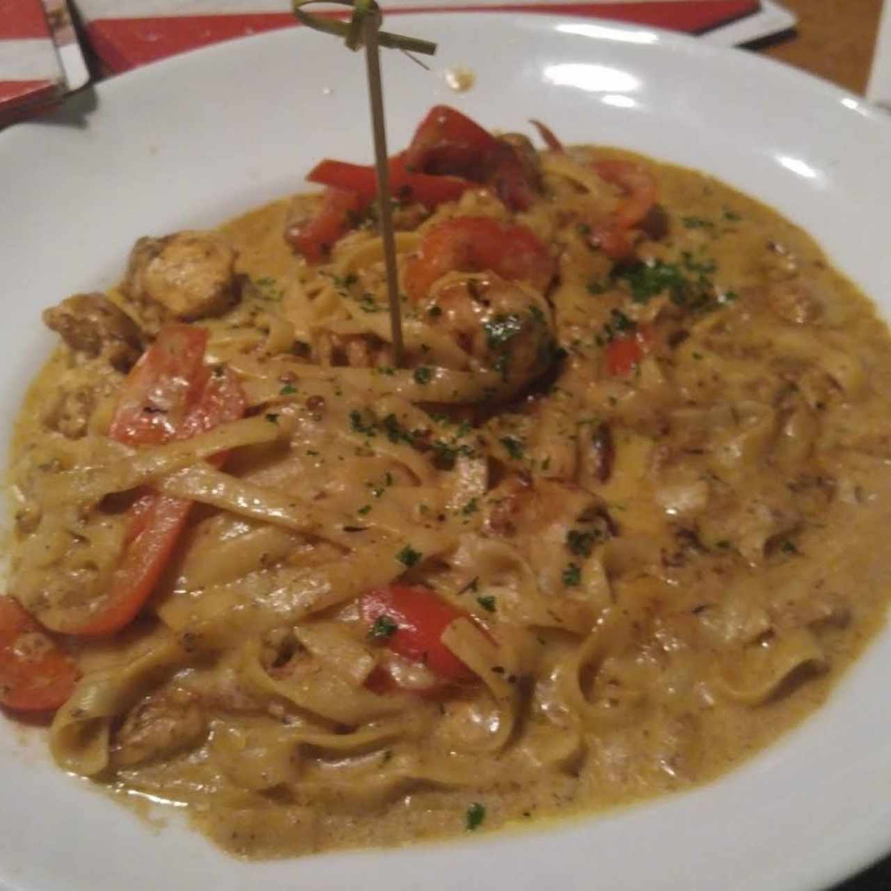 cajun shrimp & chicken pasta