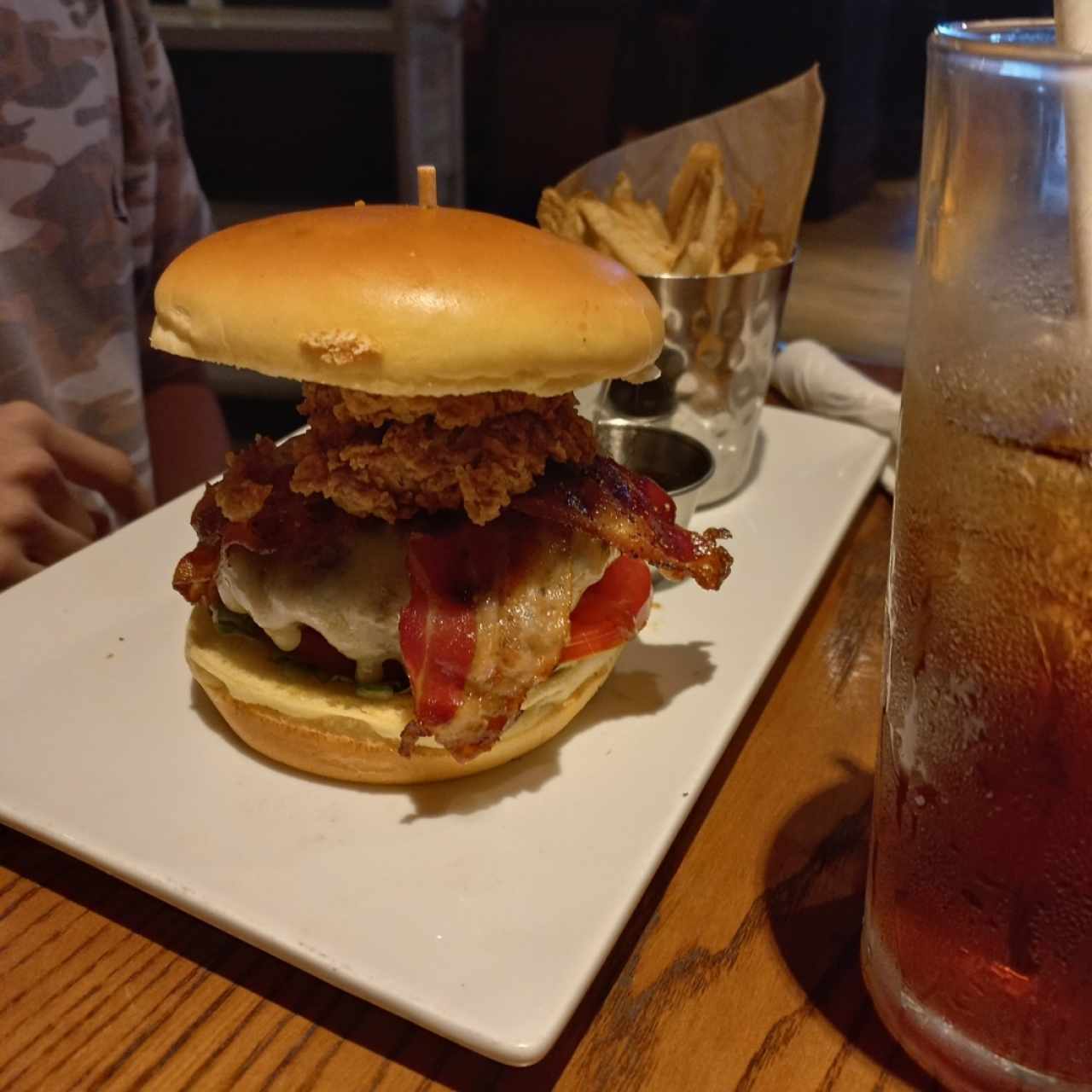 Whisky Burger with bacon