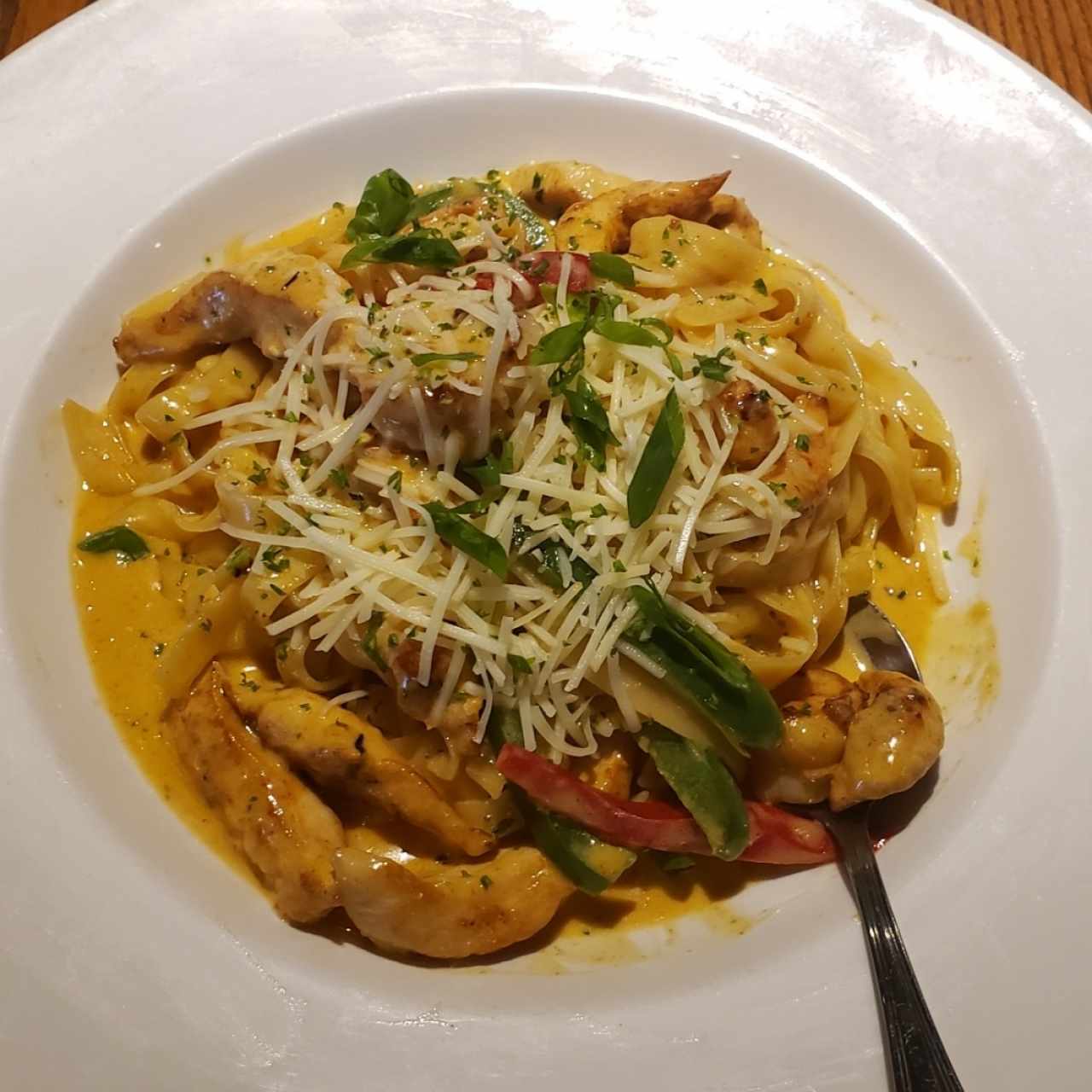 chicken & shrimp pasta