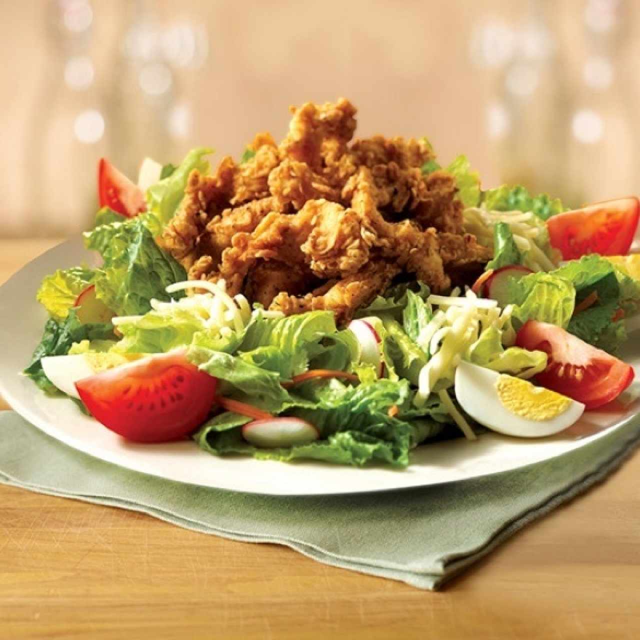 Cajun Chicken Fried Salad