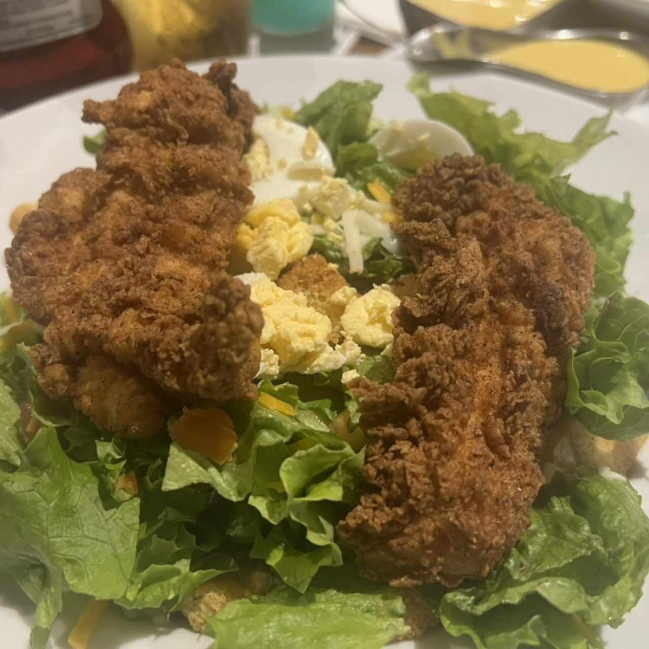 CAJUN FRIED CHICKEN SALAD