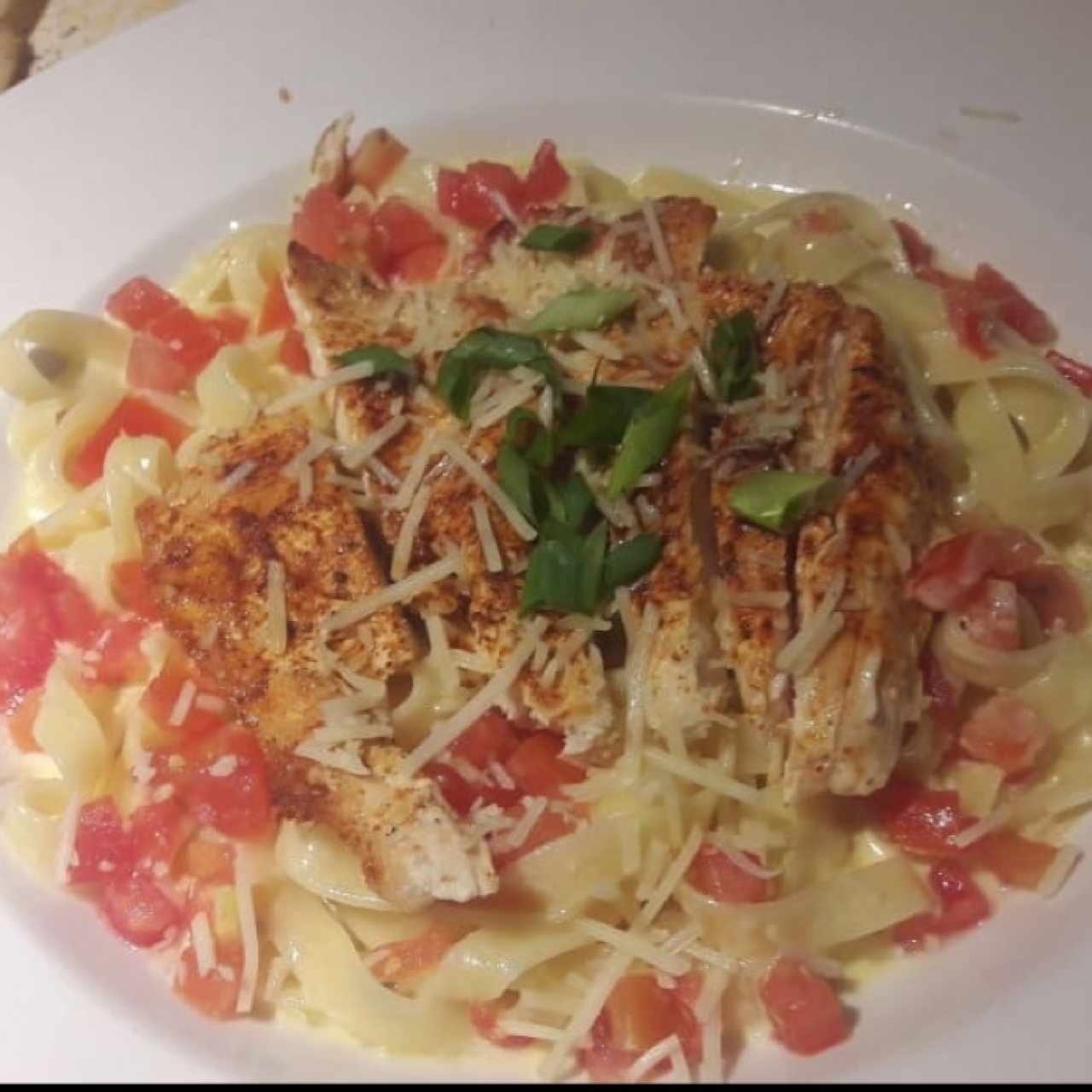 blackened chicken alfredo