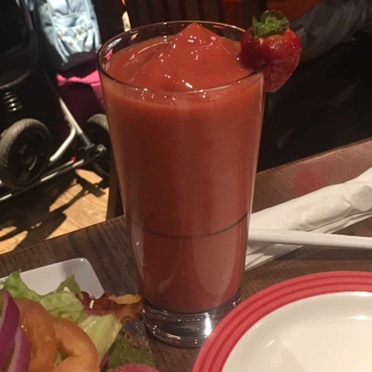 Licuado de fresas