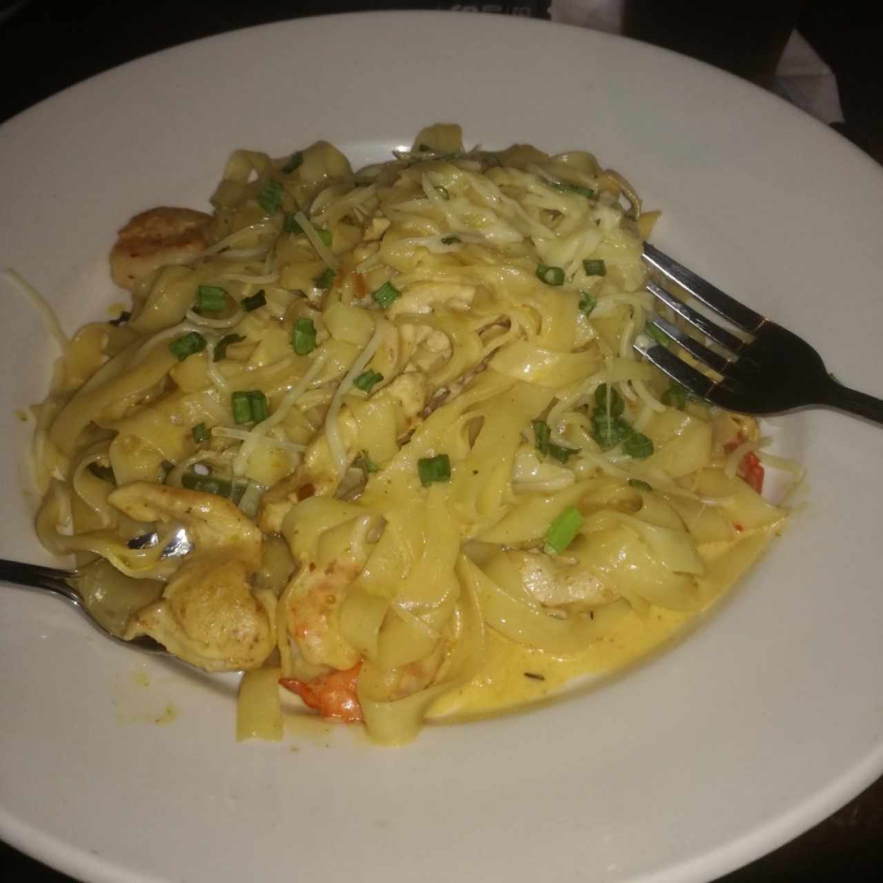 Cajun Shrimp and chicken pasta