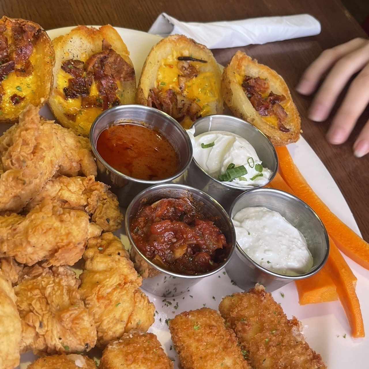 Appetizers - LOADED POTATO SKINS