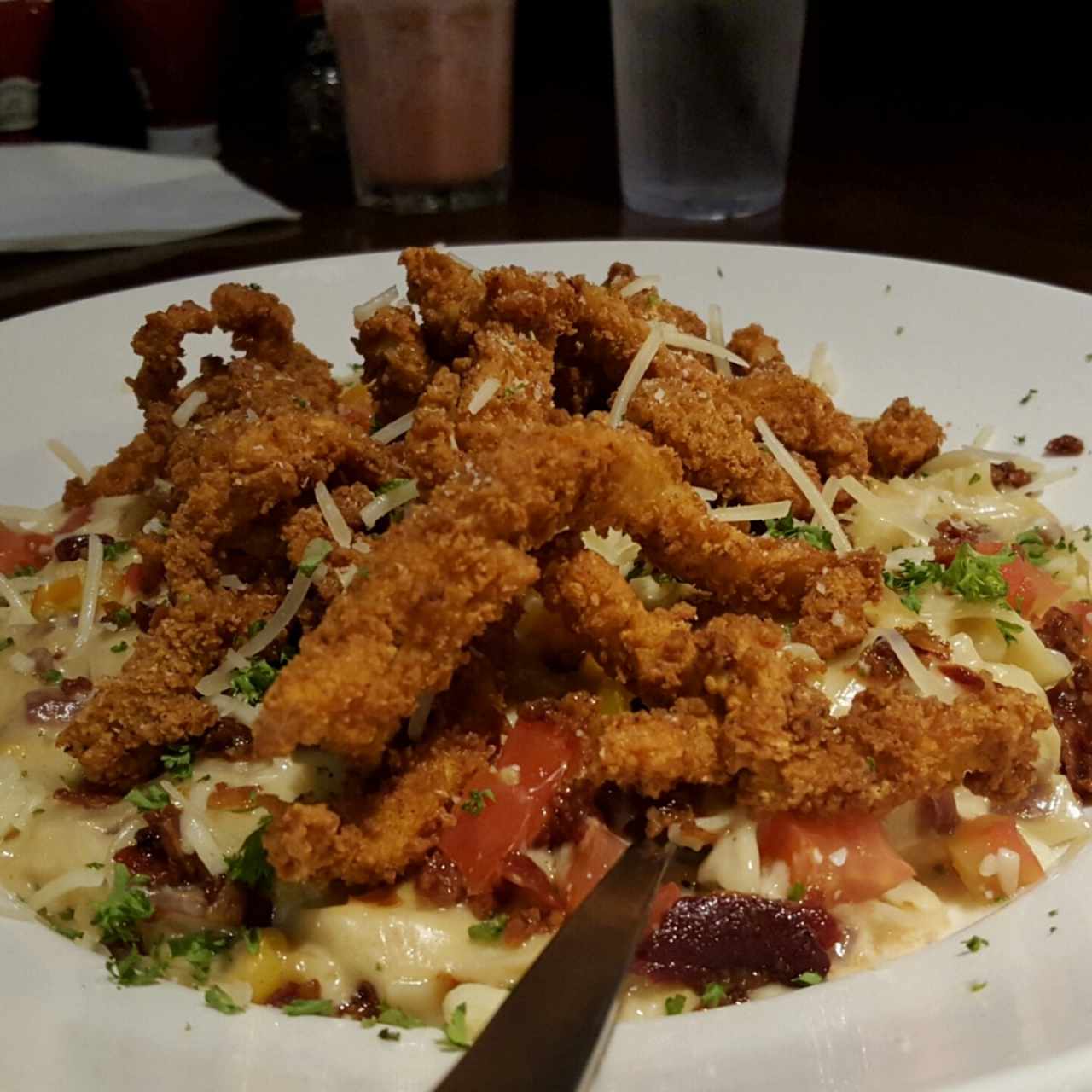 Crispy Chicken Pasta