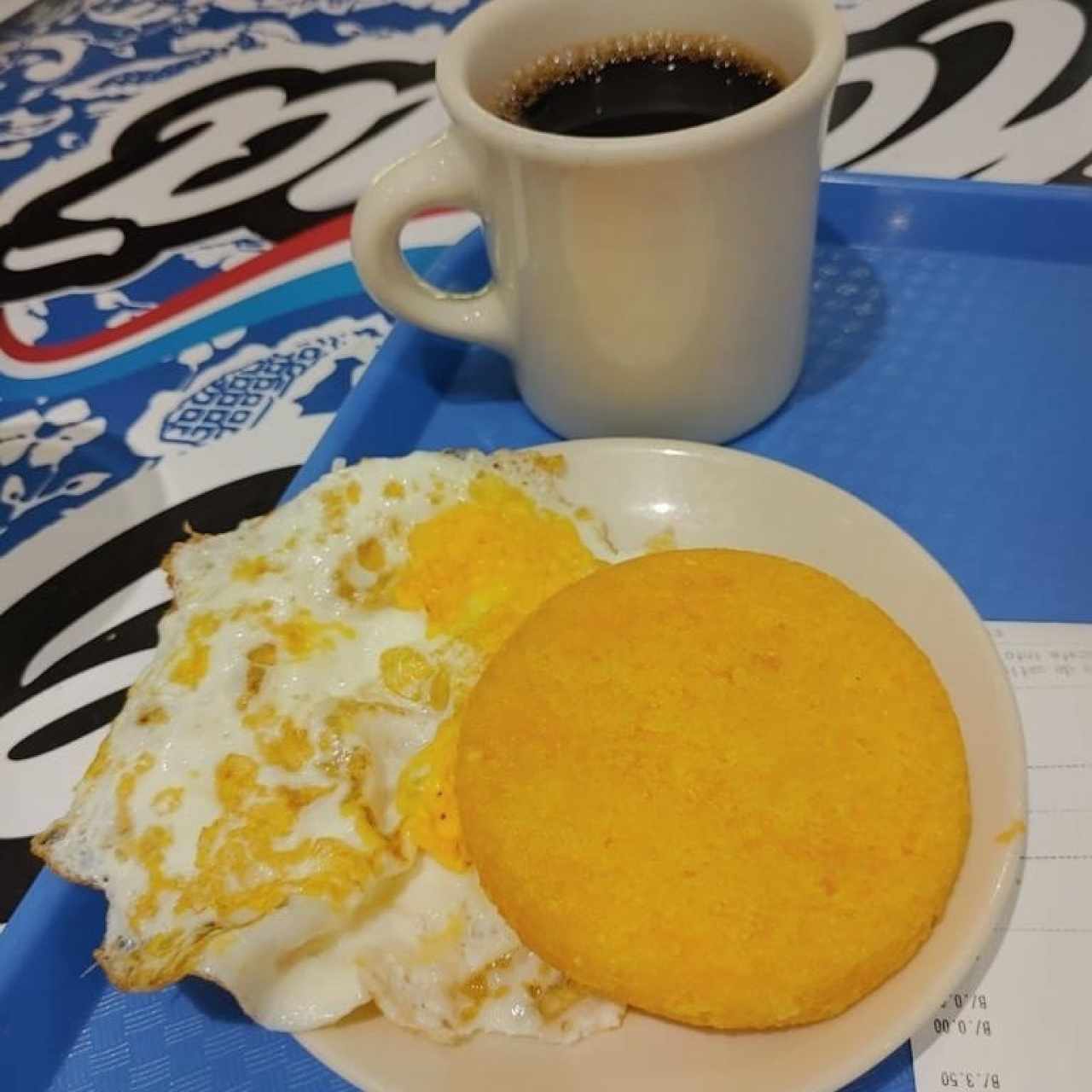 Café Negro, Huevo Frito y Tortilla