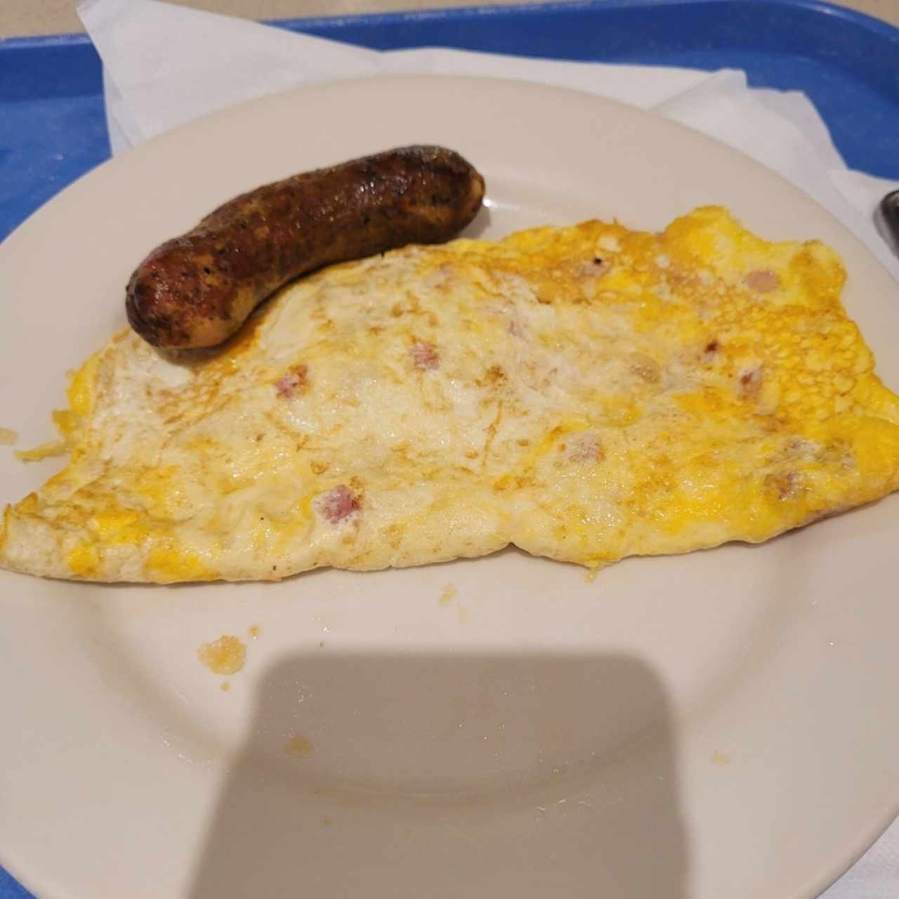omelete y chorizo 