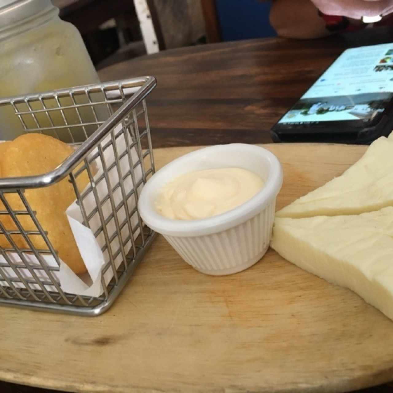 arepitas con nata y queso 