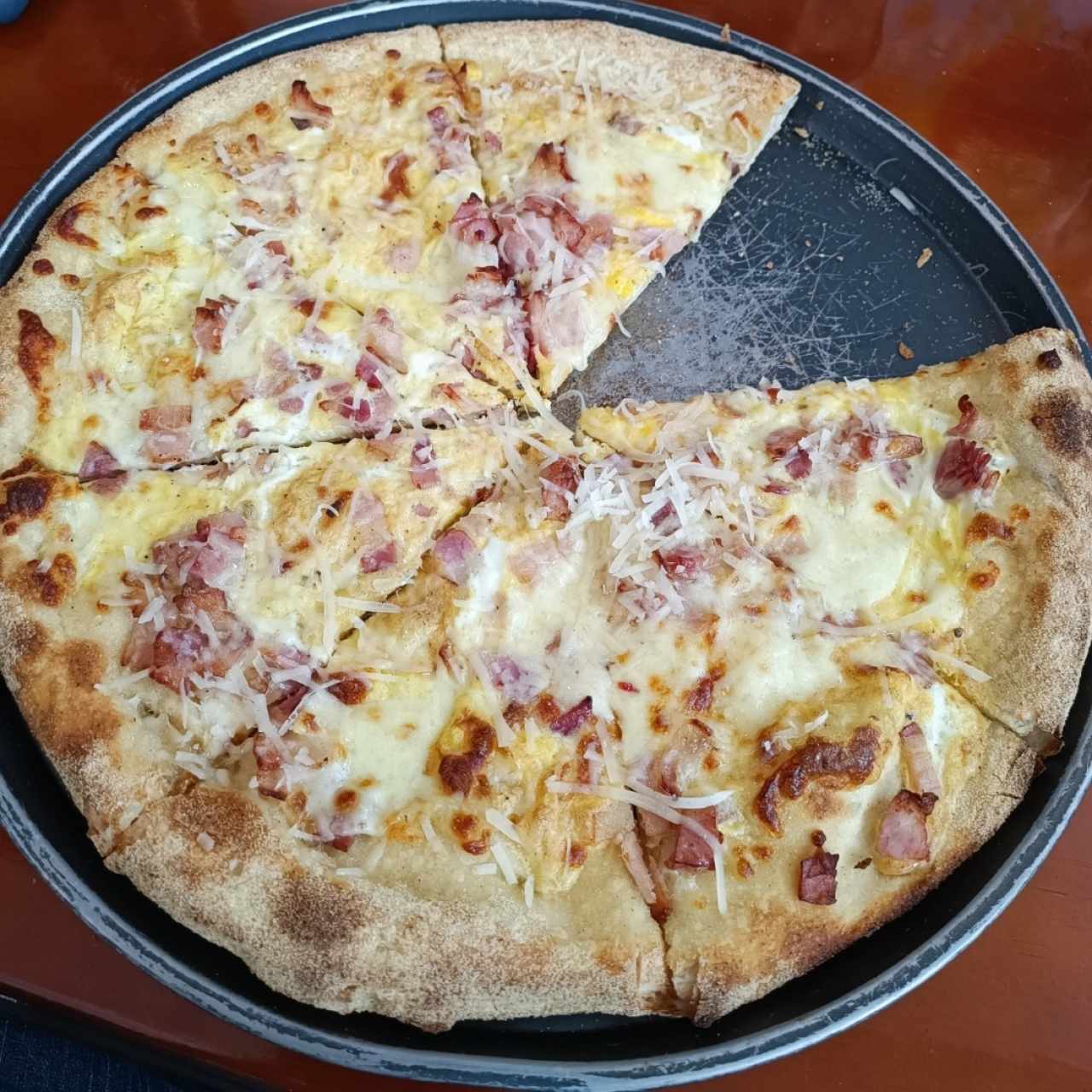 Pizzas Blancas - Carbonara