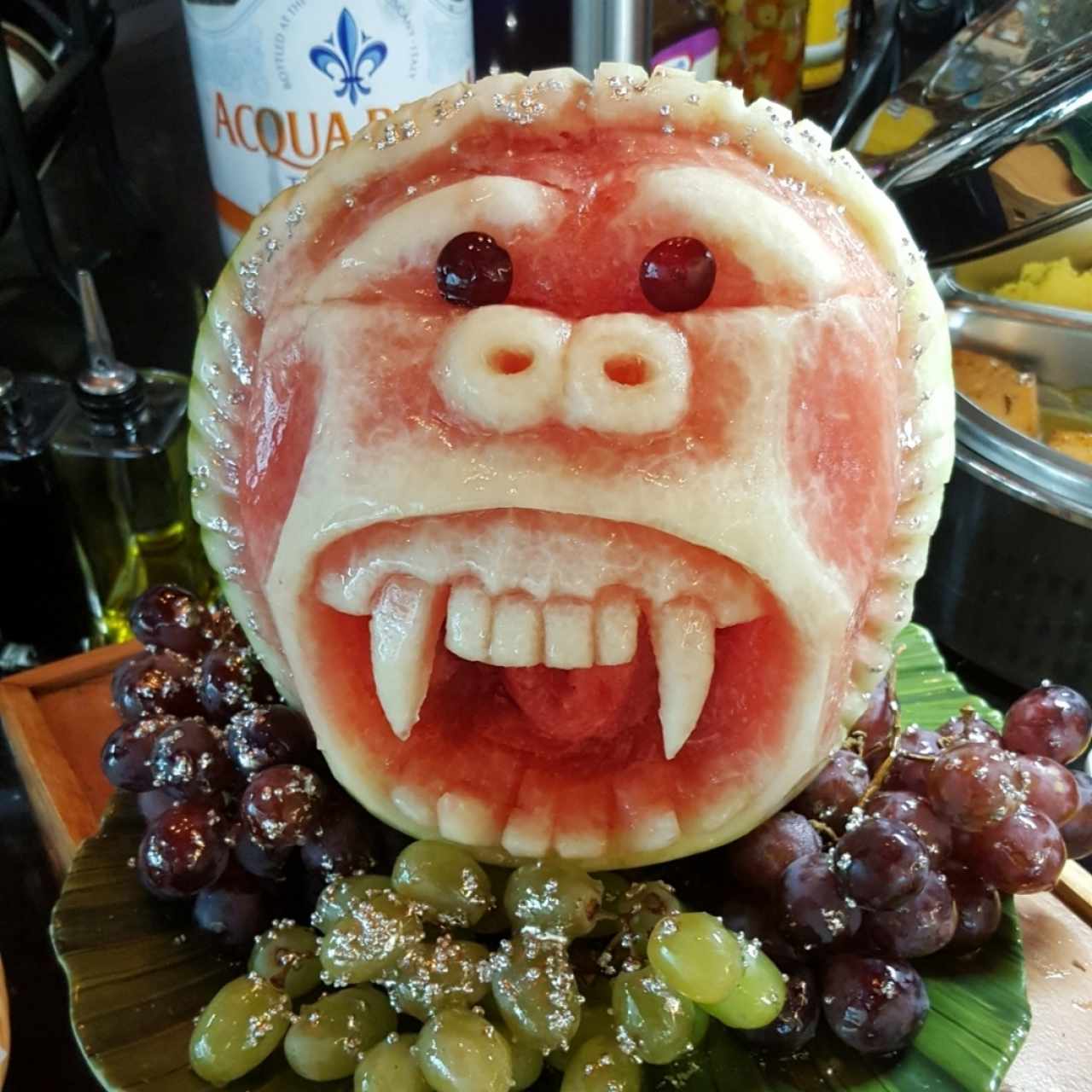 diseño de sandia y uvas