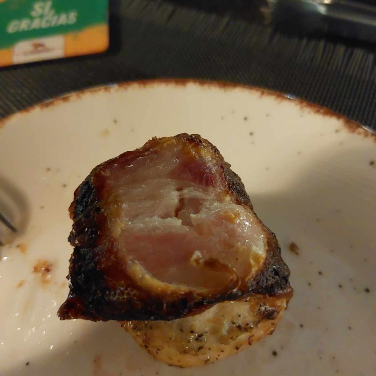 Pollo Asado envuelto en Bacon