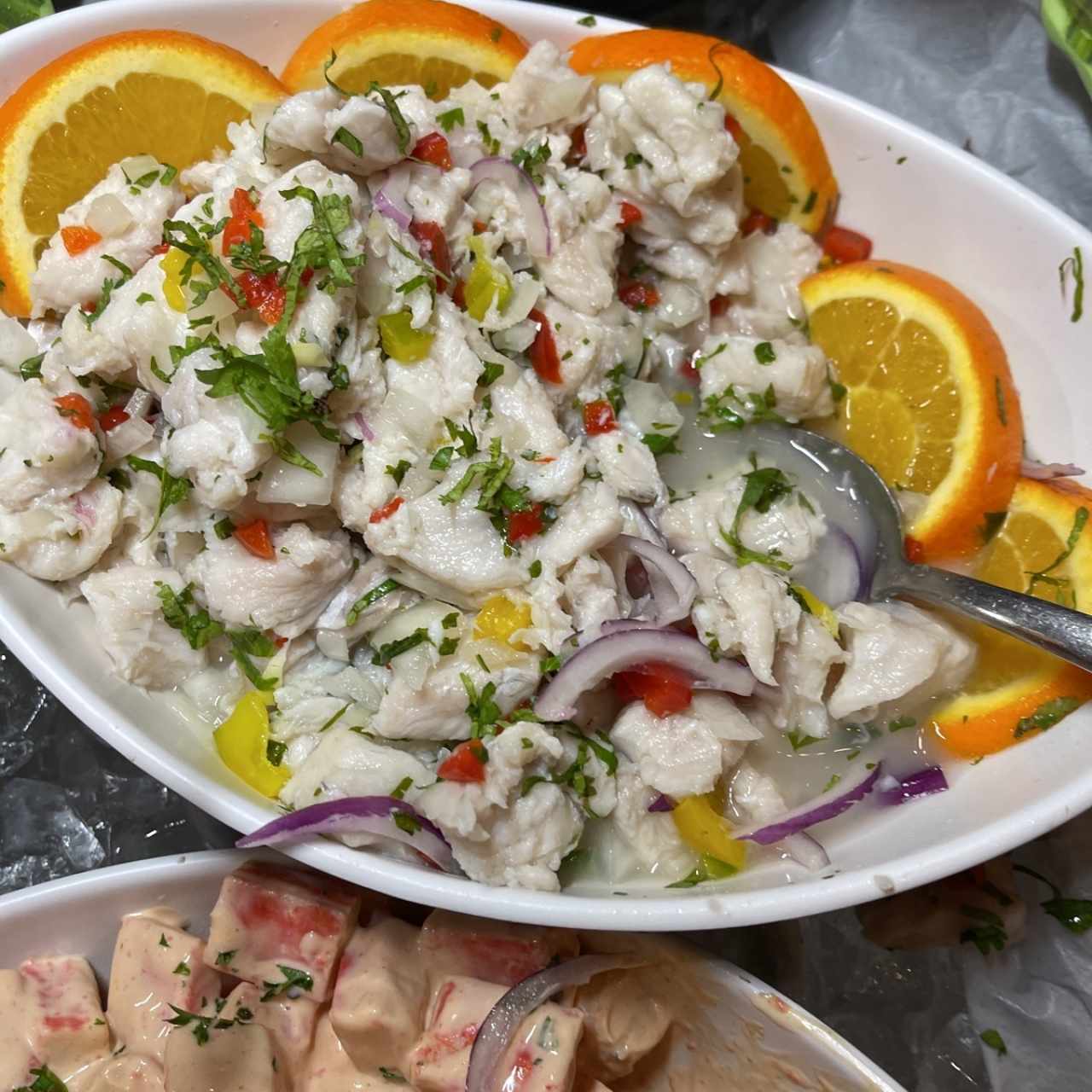 Ceviche corvina